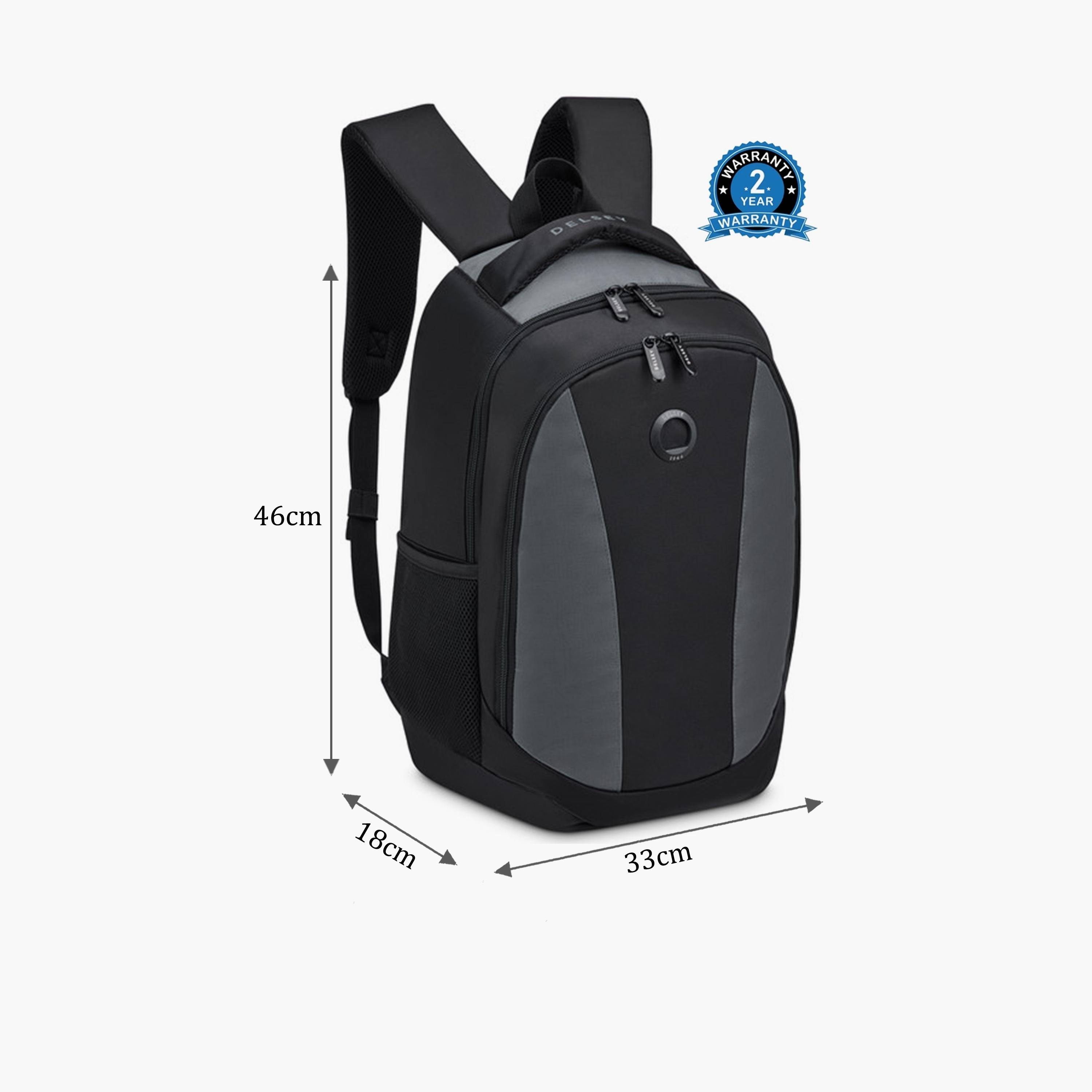 Delsey Paris 27 L | 15.6 Inches George Laptop Backpack, Polyester, Adjustable Strap | 3613600-women-bagsandwallets-backpacks-image-2