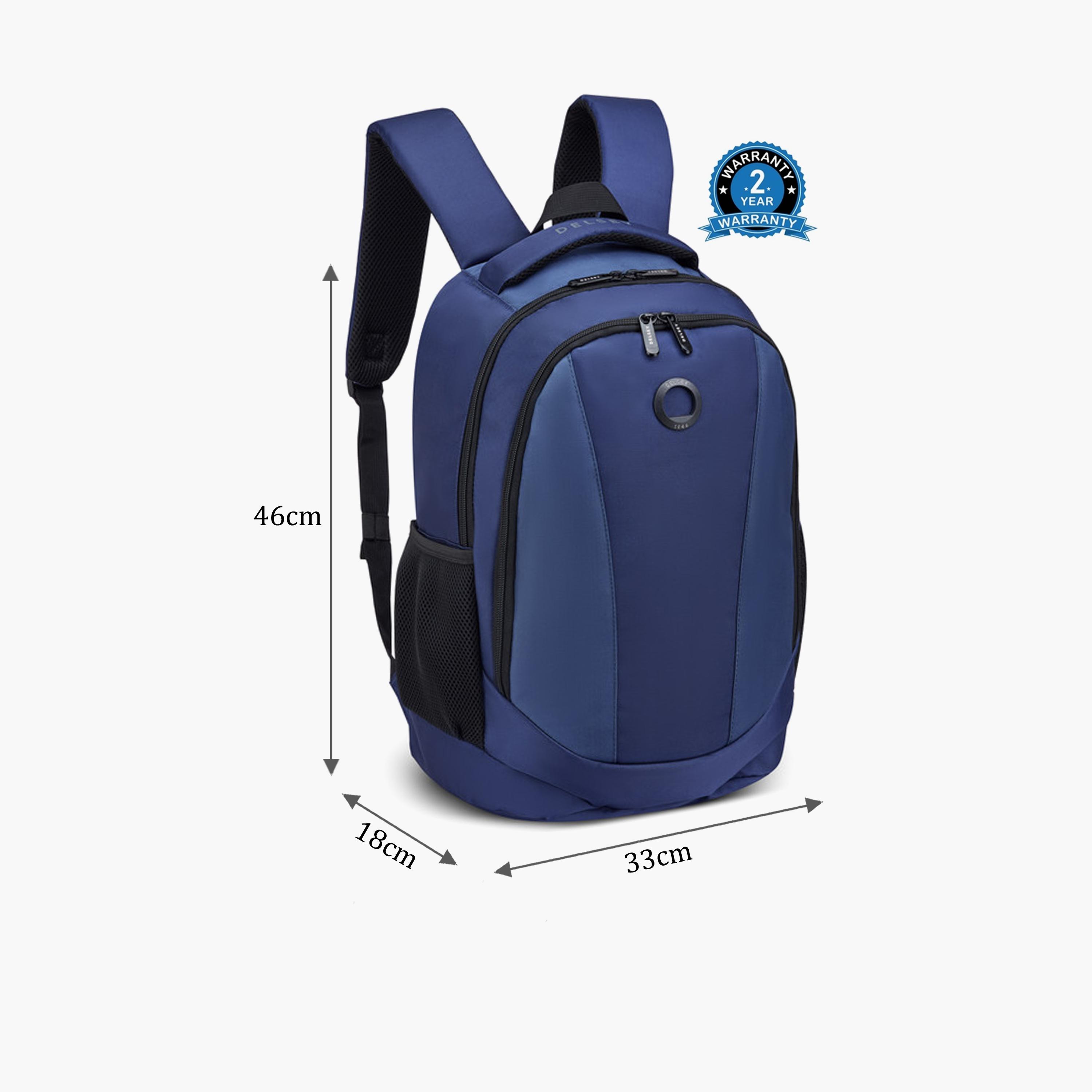 Delsey Paris 27 L | 15.6 Inches George Laptop Backpack, Polyester, Adjustable Strap | 3613600-women-bagsandwallets-backpacks-image-2