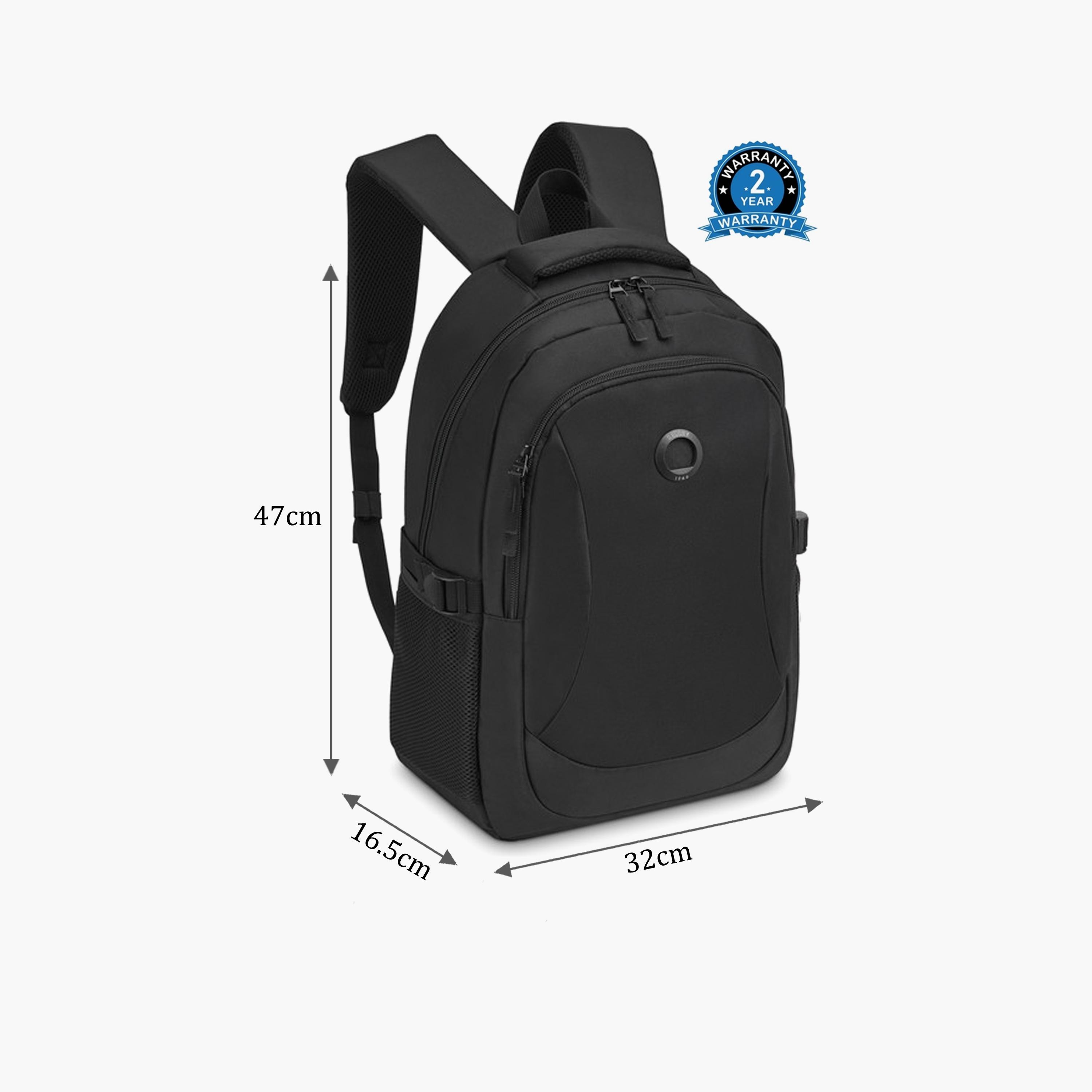 Delsey Paris 25 L | 15.6 Inches Kyle Laptop Backpack, Polyester, Adjustable Strap | 3612600-women-bagsandwallets-backpacks-image-2