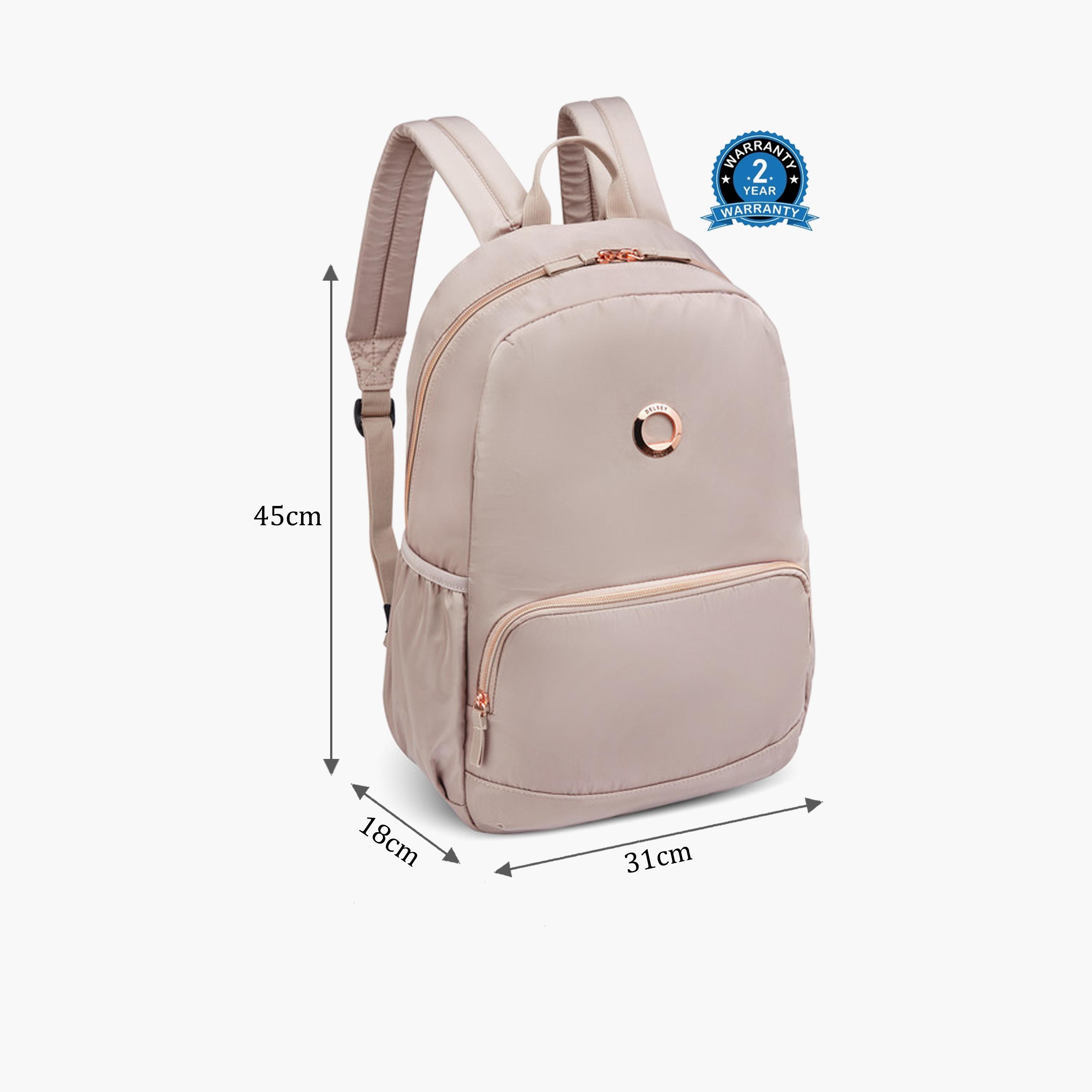 Delsey Paris 24.41 L | 15.6 Inches Sunny 1 Laptop Backpack, Polyester, Adjustable Strap | 3622600-women-bagsandwallets-backpacks-image-2