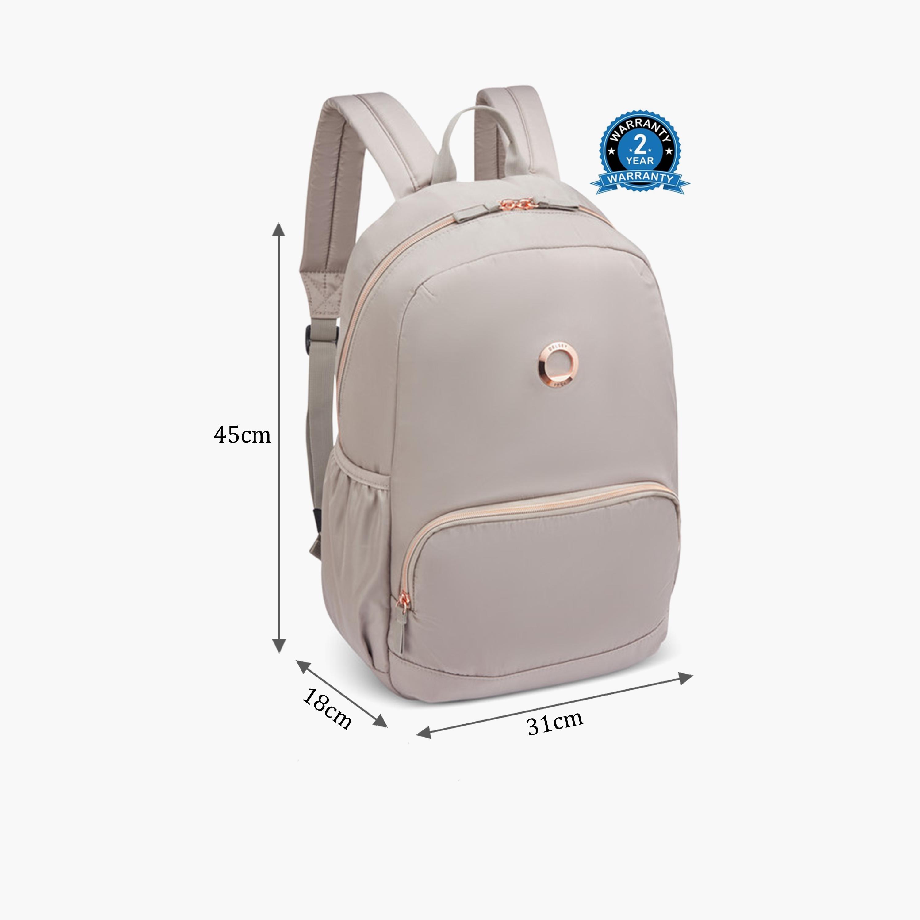 Delsey Paris 24.41 L | 15.6 Inches Sunny 1 Laptop Backpack, Polyester, Adjustable Strap | 3622600-women-bagsandwallets-backpacks-image-2