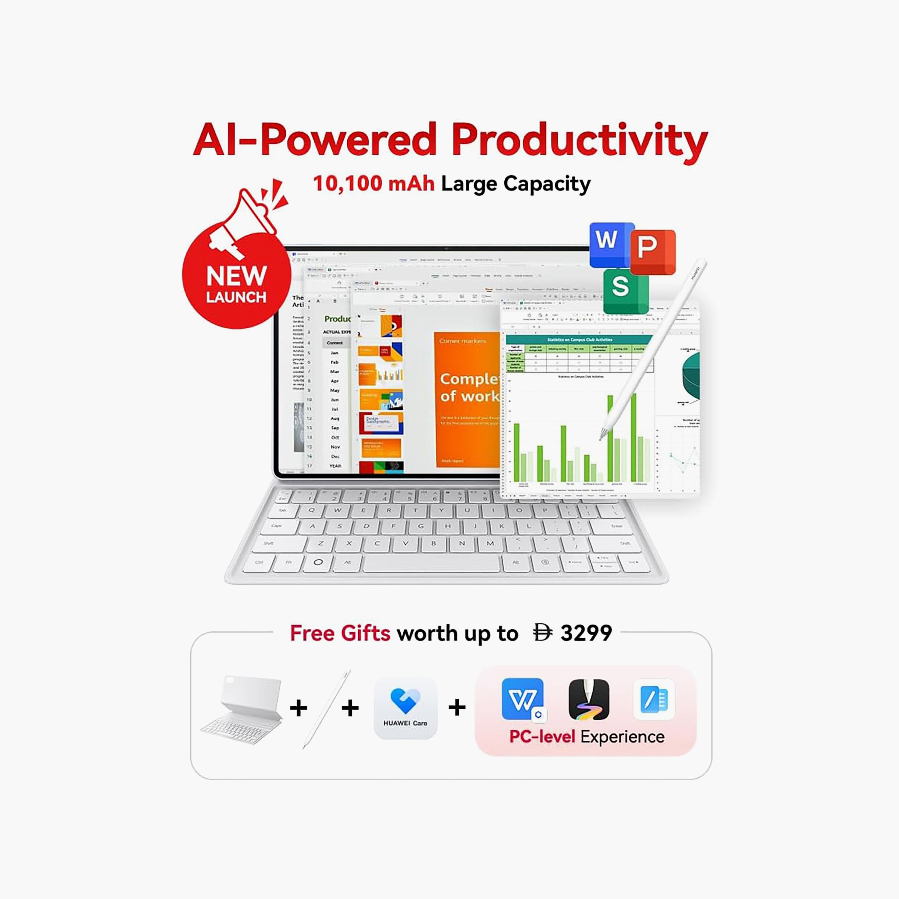 ميت باد أير 12 بيبر ميت وايفاي أزرق جوي رام 12 جيجا 256 جيجا 12.3" هارموني OS 4.3 من هواوي-electronics-tablets-image-11