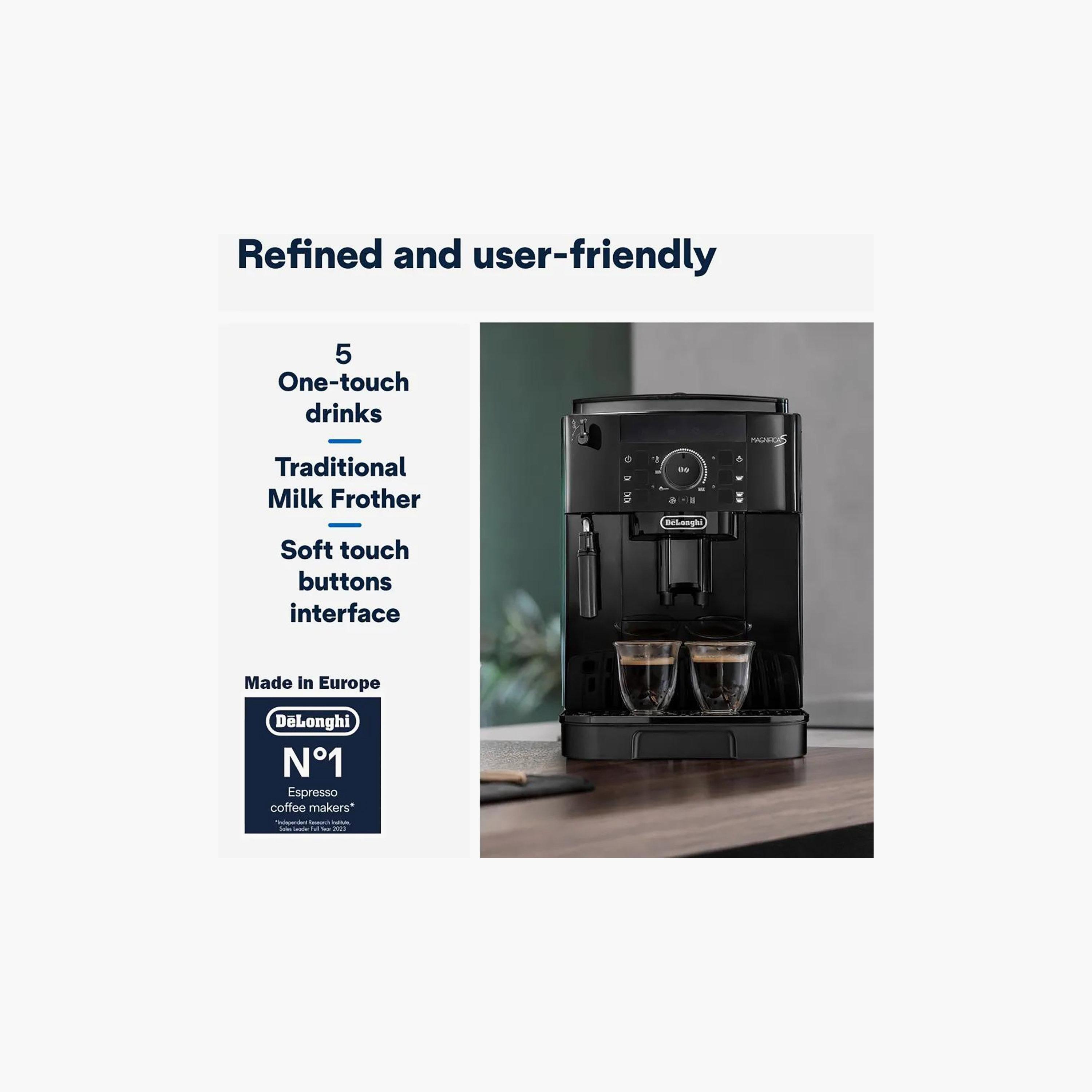 Delonghi Magnifica S Fully Automatic Bean To Cup Coffee Machine Black | ECAM12.121.B-PROMO_EMAX_AE_ADIB_240926-image-7