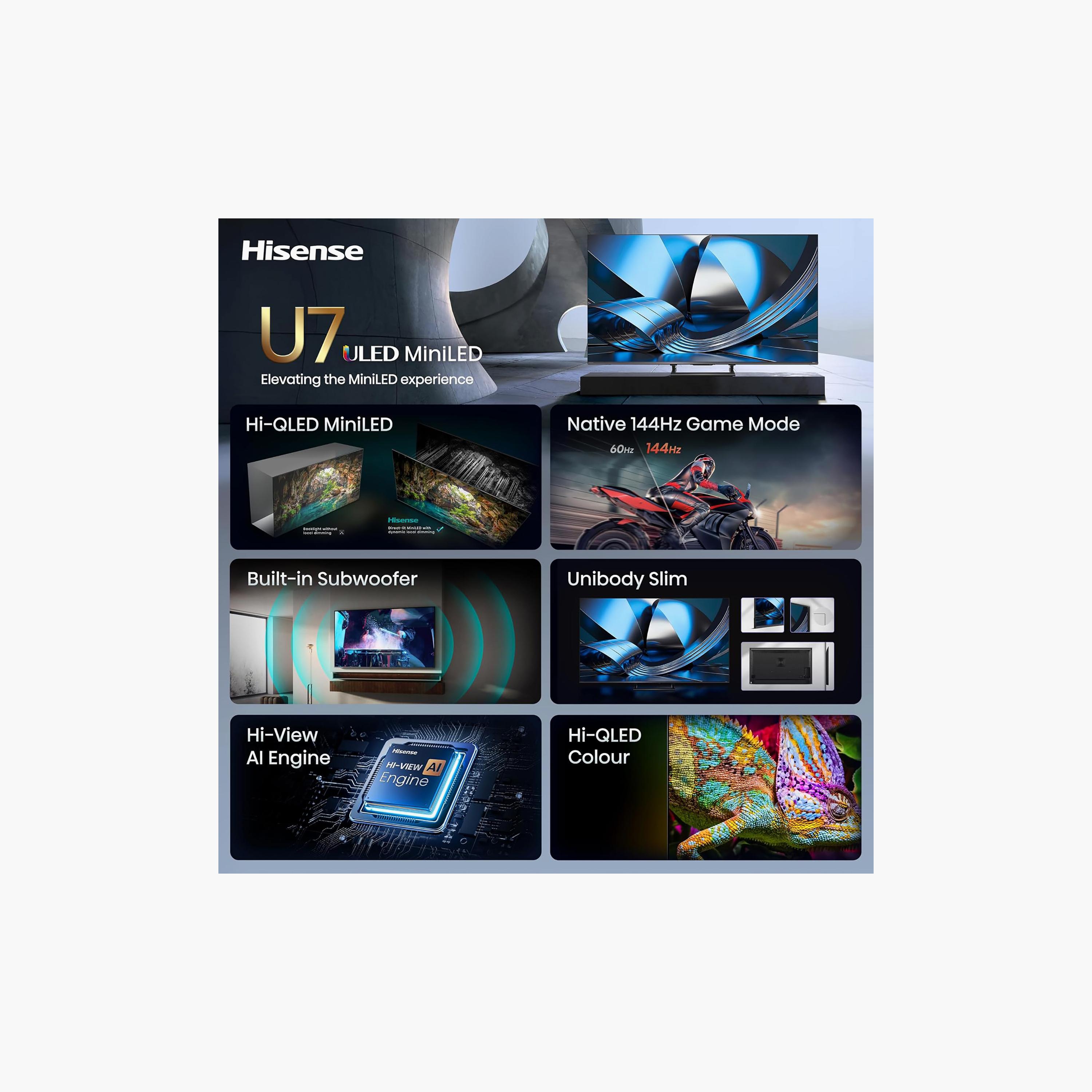 HISENSE 65 inches MiniLED 4K 144Hz Refresh Rate Built in Satellite Receiver Dolby Vision 65U7S (2026)-PROMO_EMAX_AE_ADIB_240926-image-14