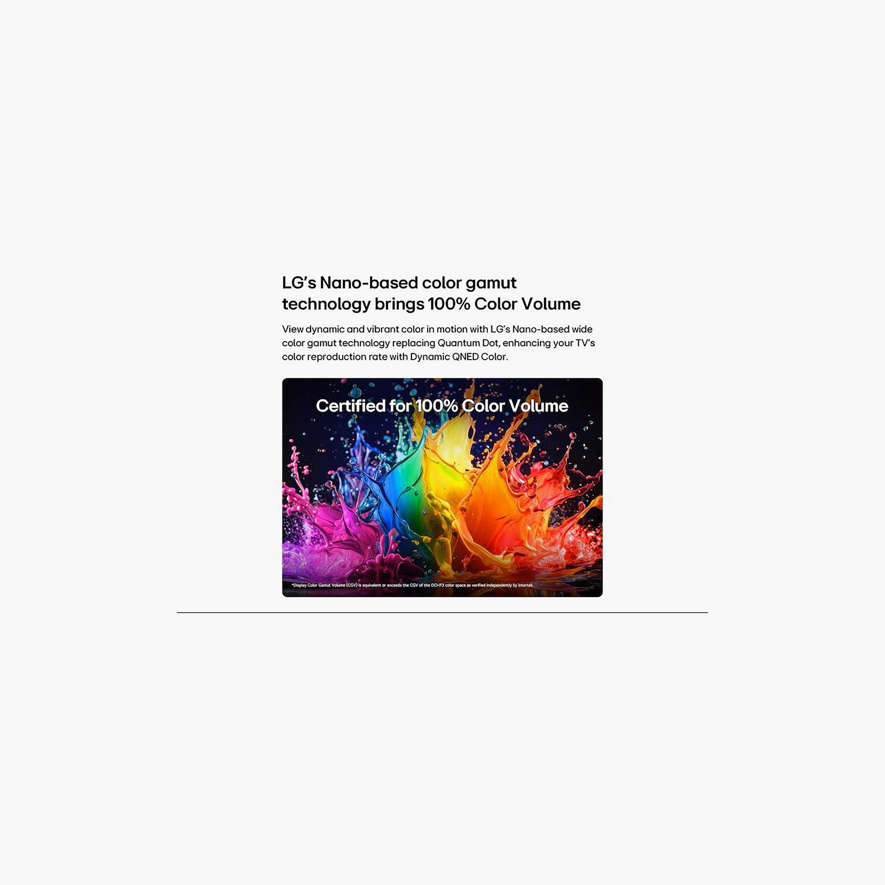 LG 75 Inch Mini-LED TV 4K α7 AI Processor 4K Gen 9 Dynamic QNED Color Pro HDR10 Built-in Satellite Receiver 75QNED72B6T-AMAE-PROMO_EMAX_AE_ADIB_240926-image-2