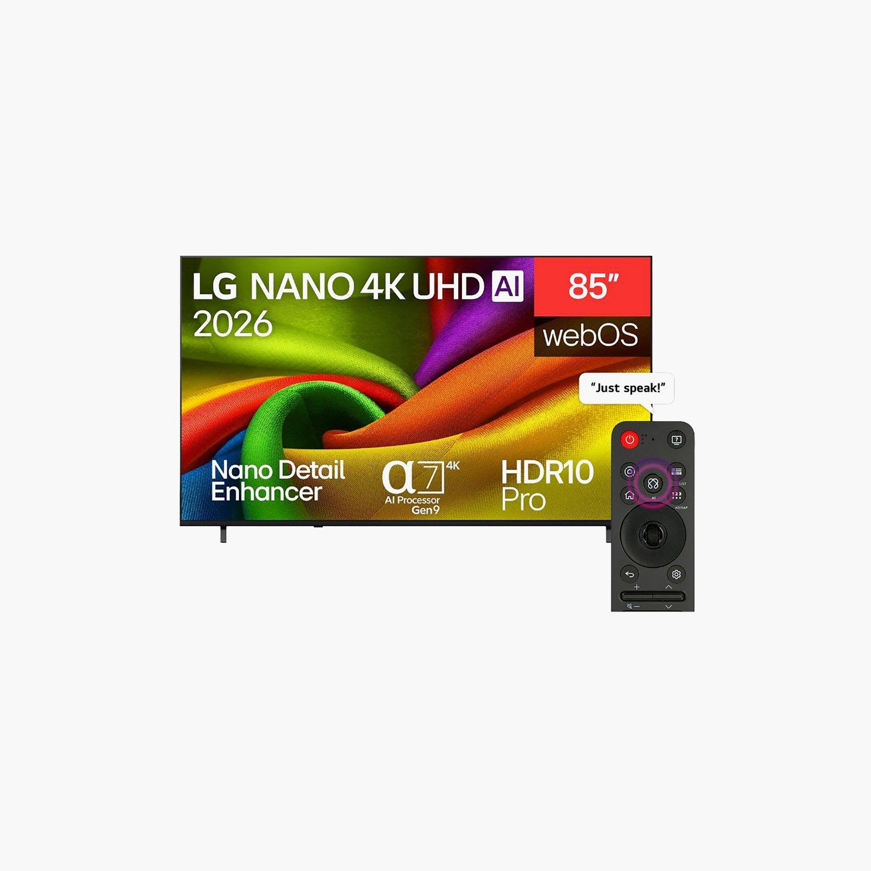 LG 85 inch 4K Ultra HD TV Nano UHD HDR10 Built-in Satellite Receiver 85NU840B6LA-AMAG (2026)-PROMO_EMAX_AE_ADIB_240926-image-1