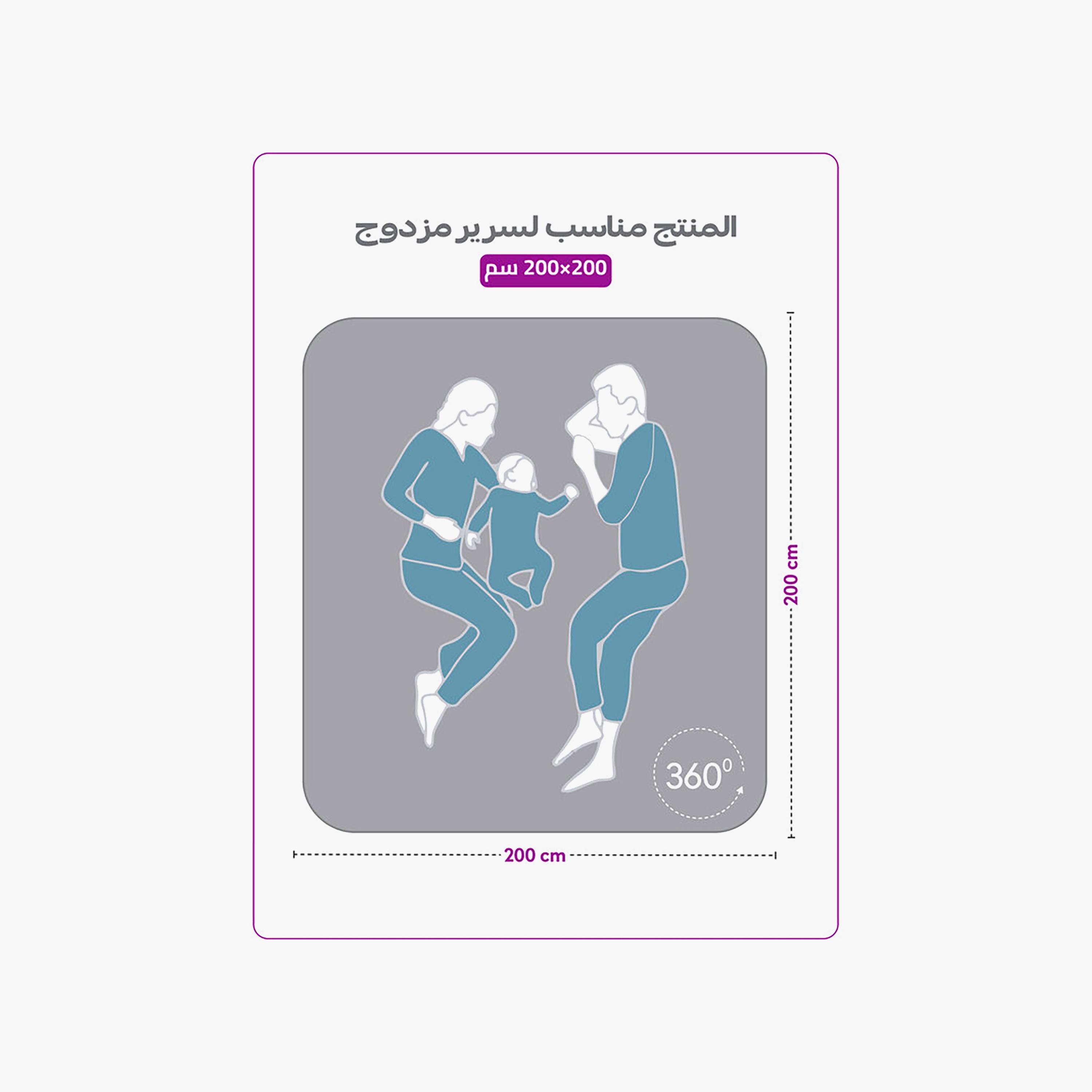 ملاءة سرير دونيتيلا الحديثة المضادة للحساسية مقاس سوبر كينج - 200 × 200 سم-household-bedding-sheetsandpillowcases-fittedsheets-image-5