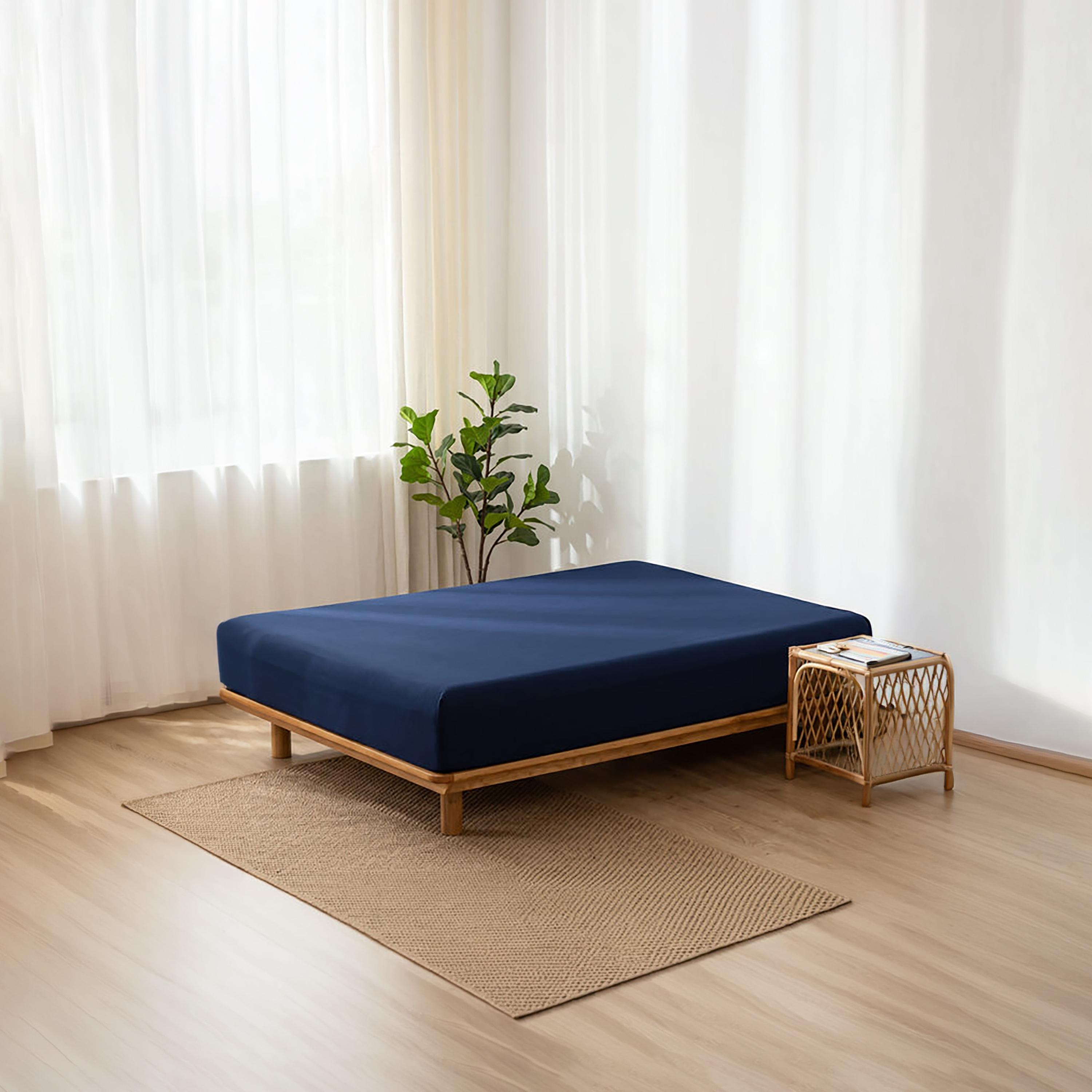 ملاءة سرير دونيتيلا الحديثة المضادة للحساسية مقاس سوبر كينج - 200 × 200 سم-household-bedding-sheetsandpillowcases-fittedsheets-image-1