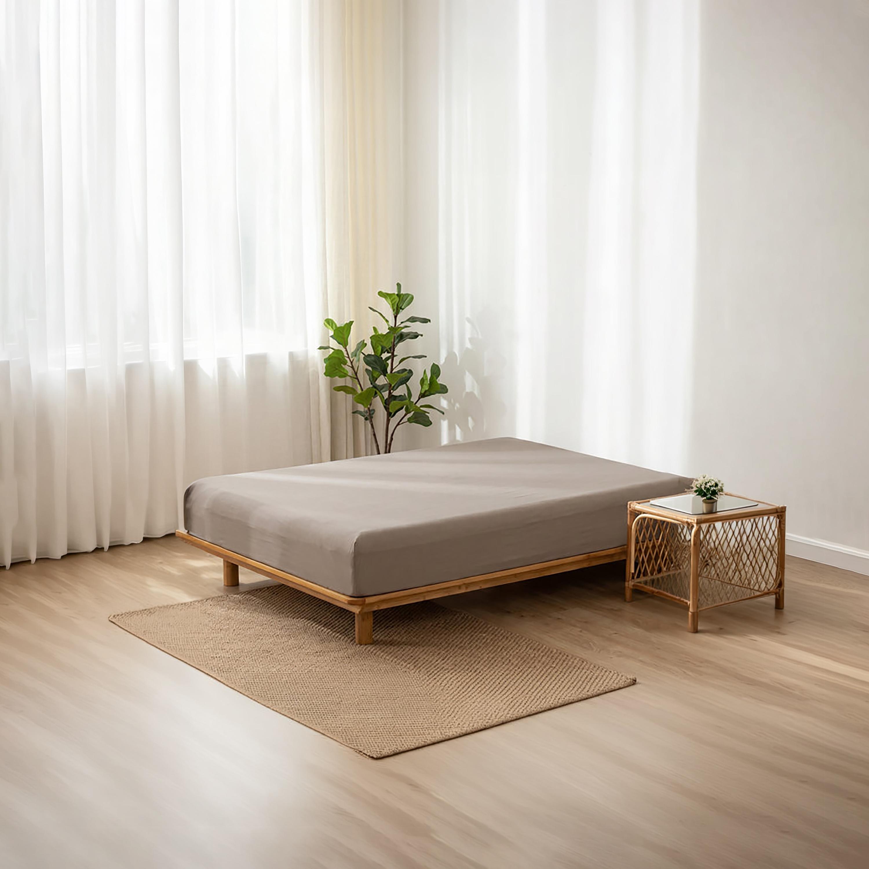 ملاءة سرير دونيتيلا الحديثة المضادة للحساسية مقاس سوبر كينج - 200 × 200 سم-household-bedding-sheetsandpillowcases-fittedsheets-image-1