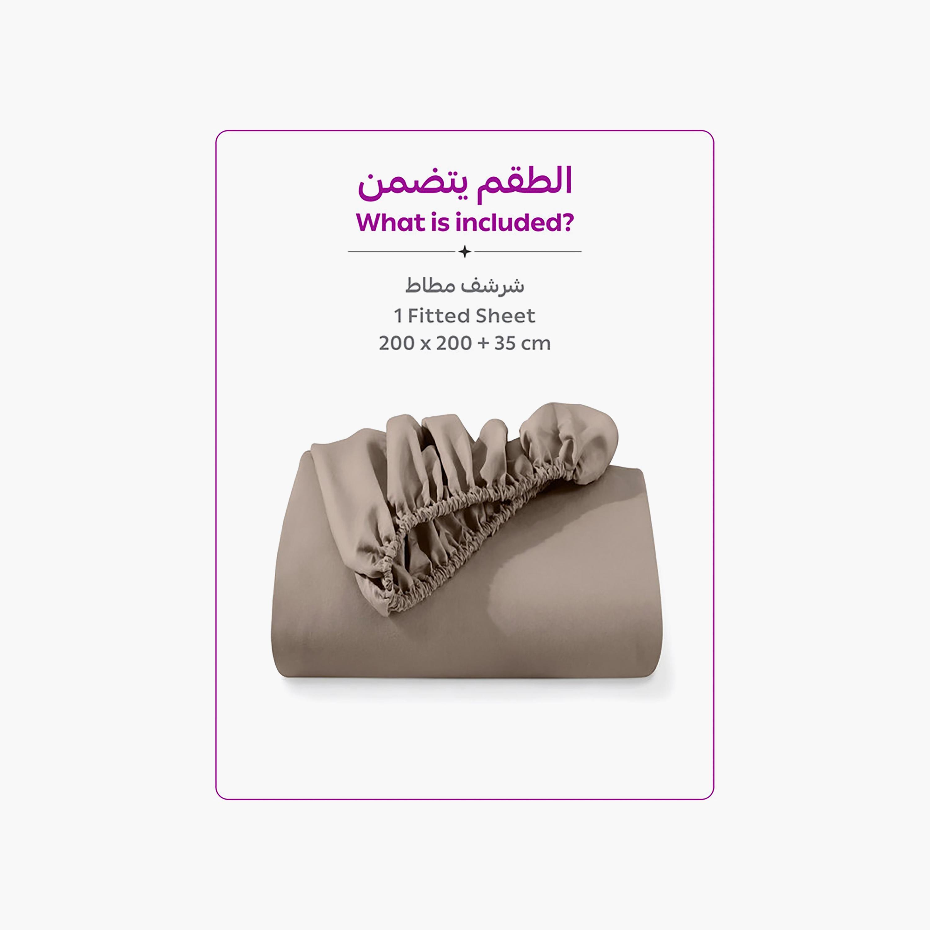 ملاءة سرير دونيتيلا الحديثة المضادة للحساسية مقاس سوبر كينج - 200 × 200 سم-household-bedding-sheetsandpillowcases-fittedsheets-image-3
