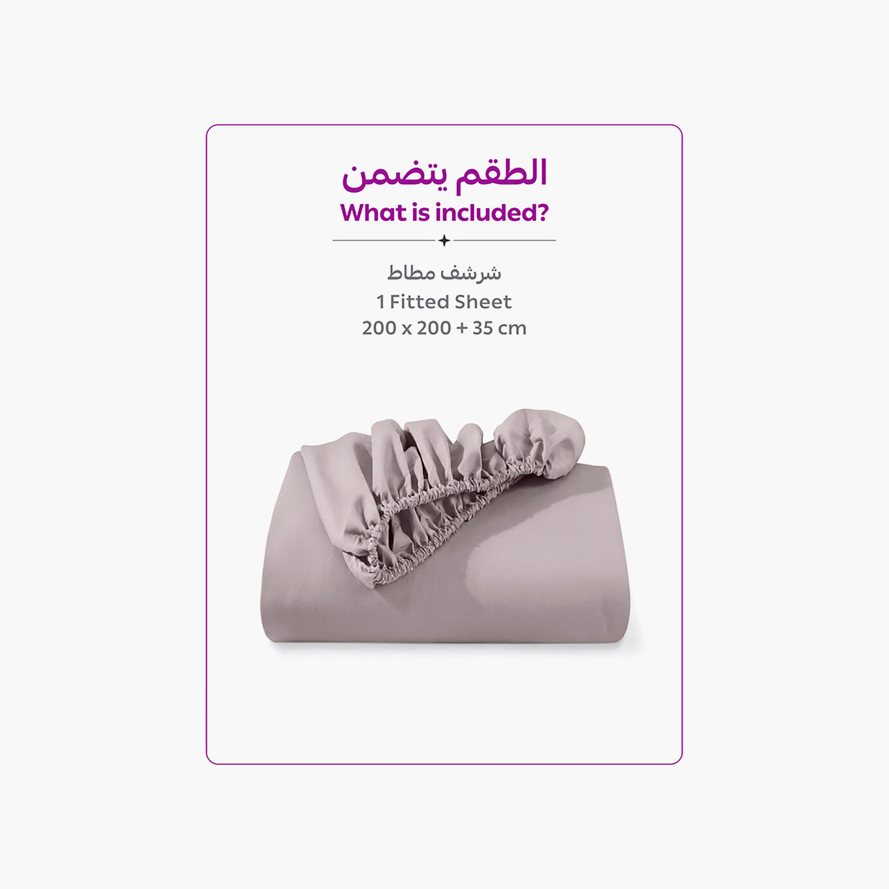 ملاءة سرير دونيتيلا الحديثة المضادة للحساسية مقاس سوبر كينج - 200 × 200 سم-household-bedding-sheetsandpillowcases-fittedsheets-image-3