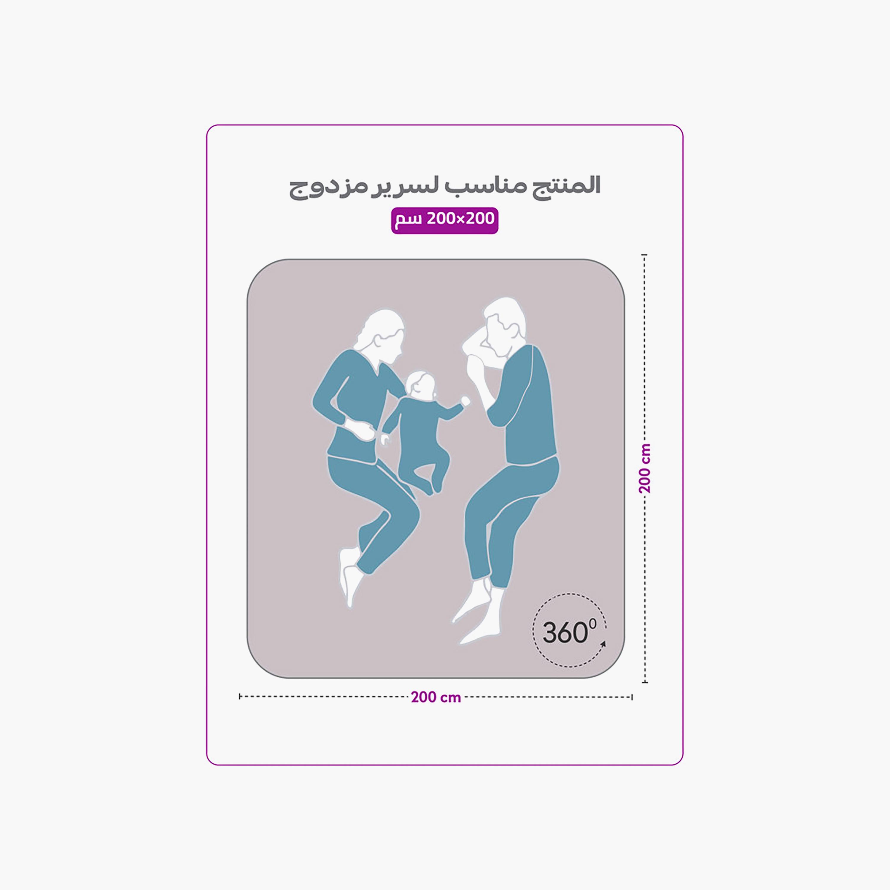 ملاءة سرير دونيتيلا الحديثة المضادة للحساسية مقاس سوبر كينج - 200 × 200 سم-household-bedding-sheetsandpillowcases-fittedsheets-image-6
