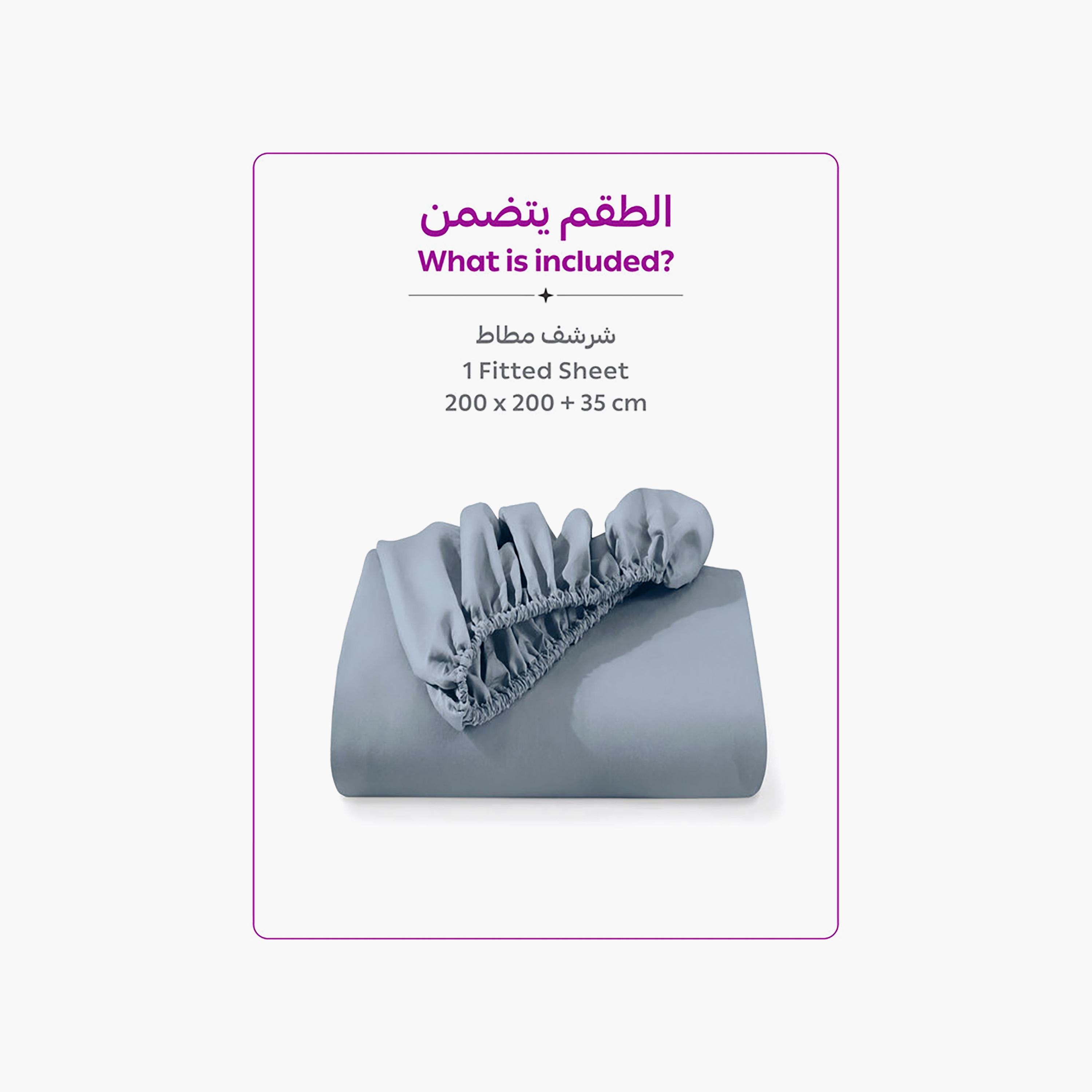 ملاءة سرير دونيتيلا الحديثة المضادة للحساسية مقاس سوبر كينج - 200 × 200 سم-household-bedding-sheetsandpillowcases-fittedsheets-image-3