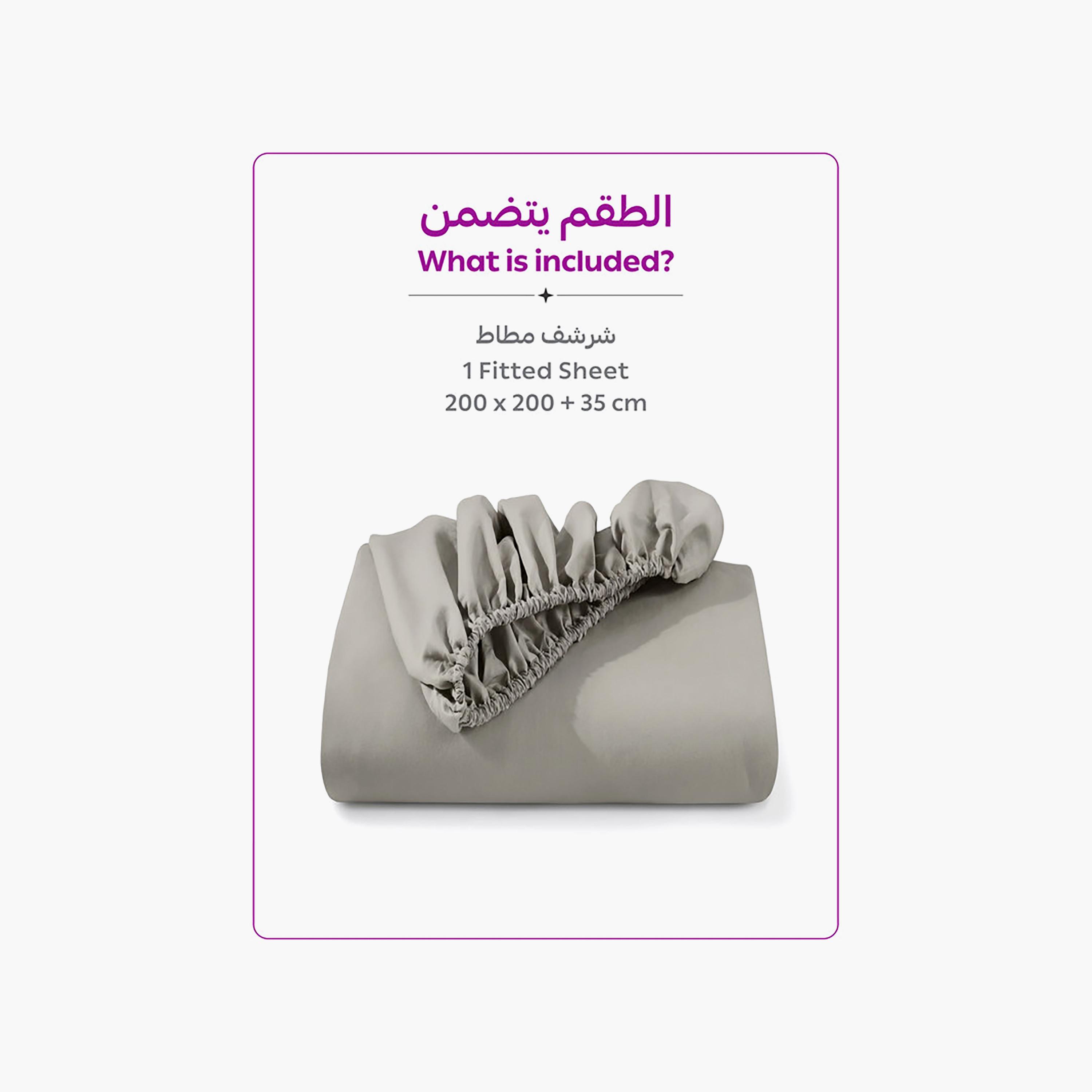 ملاءة سرير دونيتيلا الحديثة المضادة للحساسية مقاس سوبر كينج - 200 × 200 سم-household-bedding-sheetsandpillowcases-fittedsheets-image-3