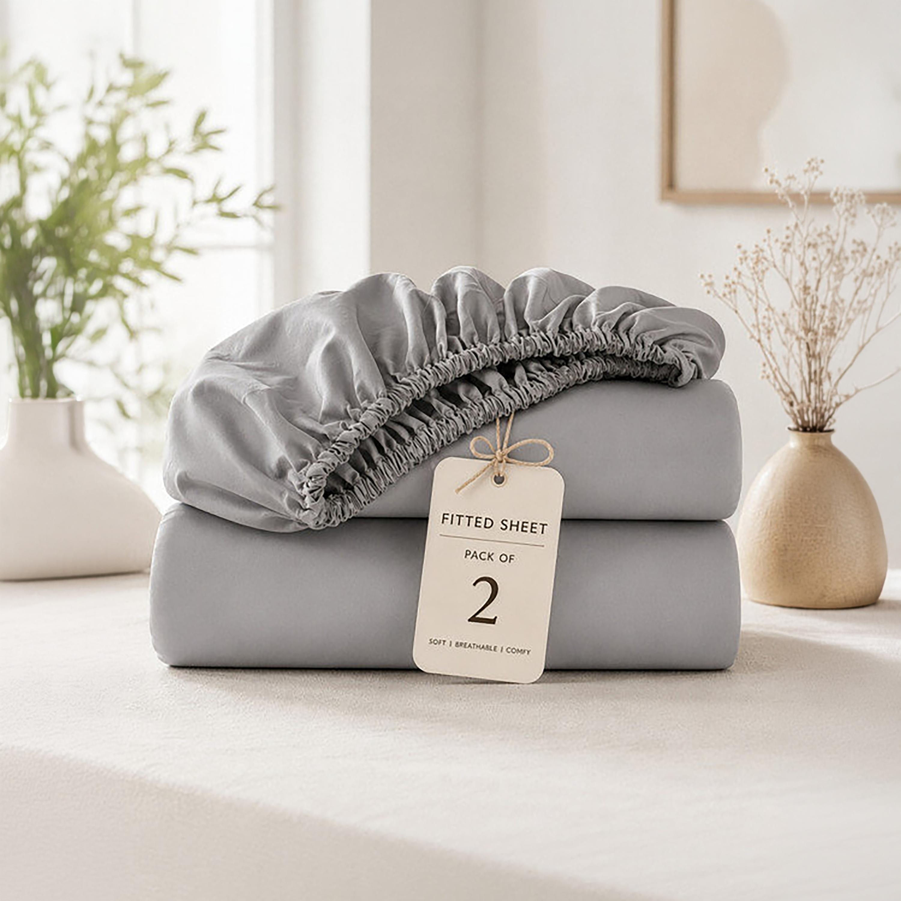 Donetella Modern Hypoallergenic Super King Fitted Sheet - 200X200Cm-household-bedding-sheetsandpillowcases-fittedsheets-image-8