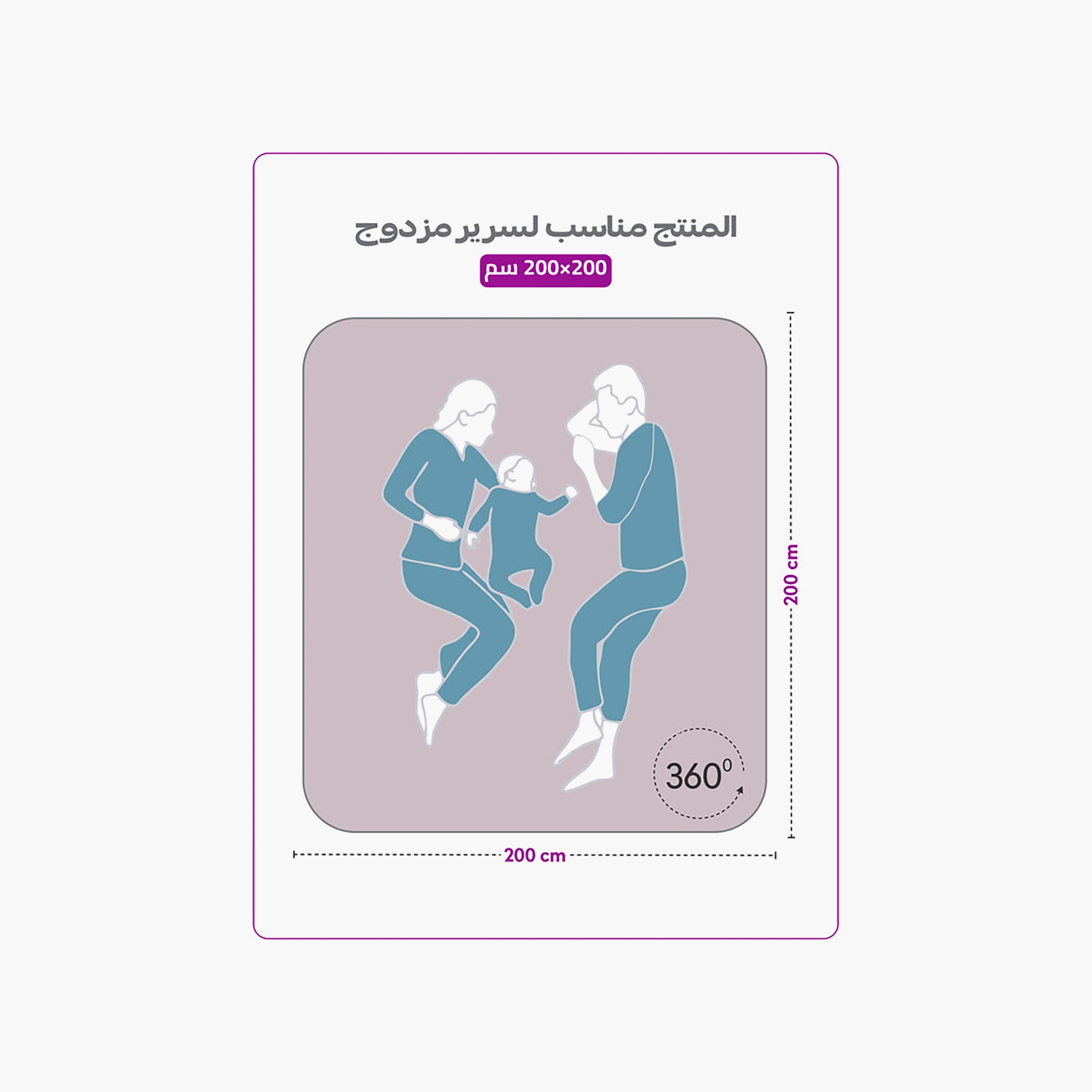 ملاءة سرير دونيتيلا الحديثة المضادة للحساسية مقاس سوبر كينج - 200 × 200 سم-household-bedding-sheetsandpillowcases-fittedsheets-image-7