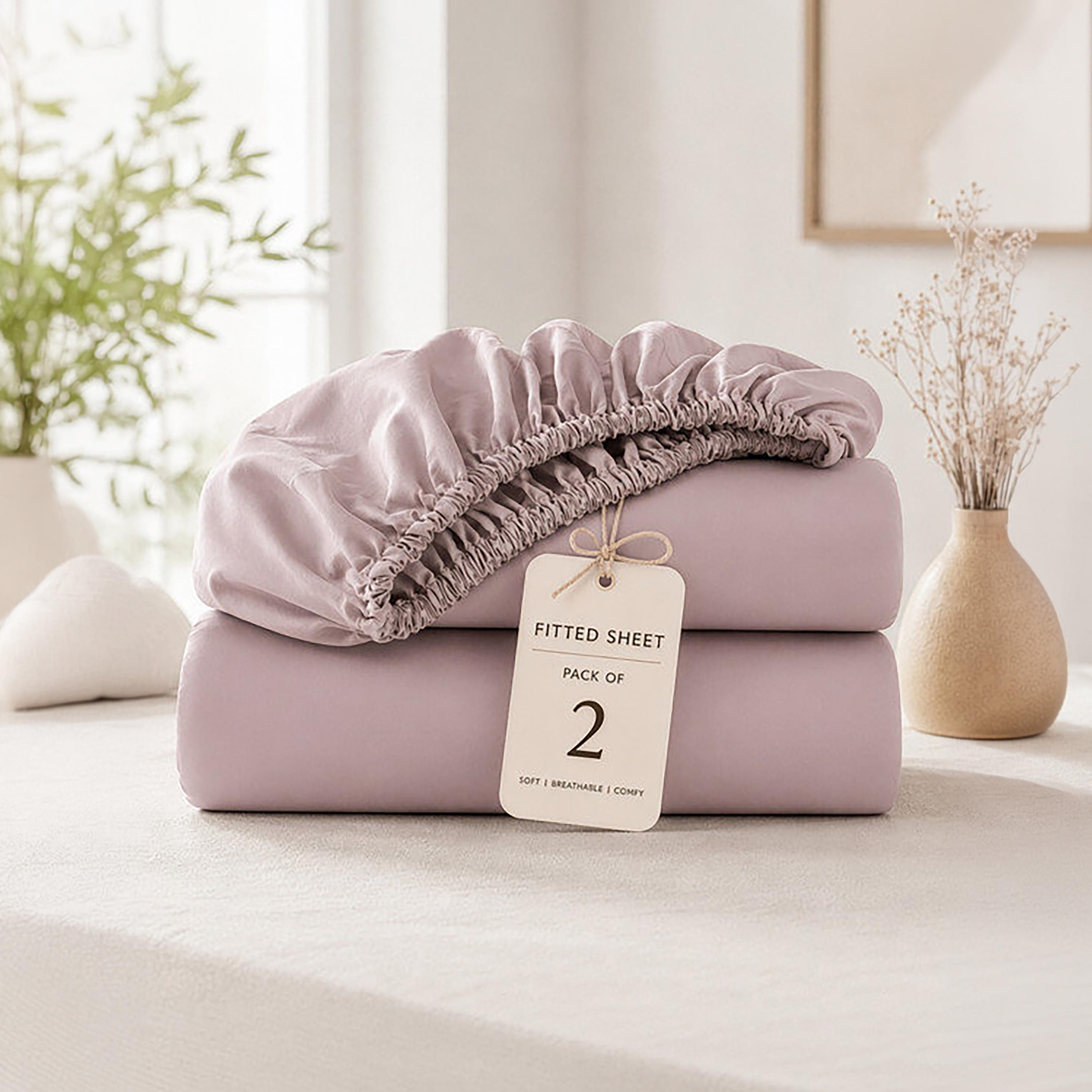 ملاءة سرير دونيتيلا الحديثة المضادة للحساسية مقاس سوبر كينج - 200 × 200 سم-household-bedding-sheetsandpillowcases-fittedsheets-image-8