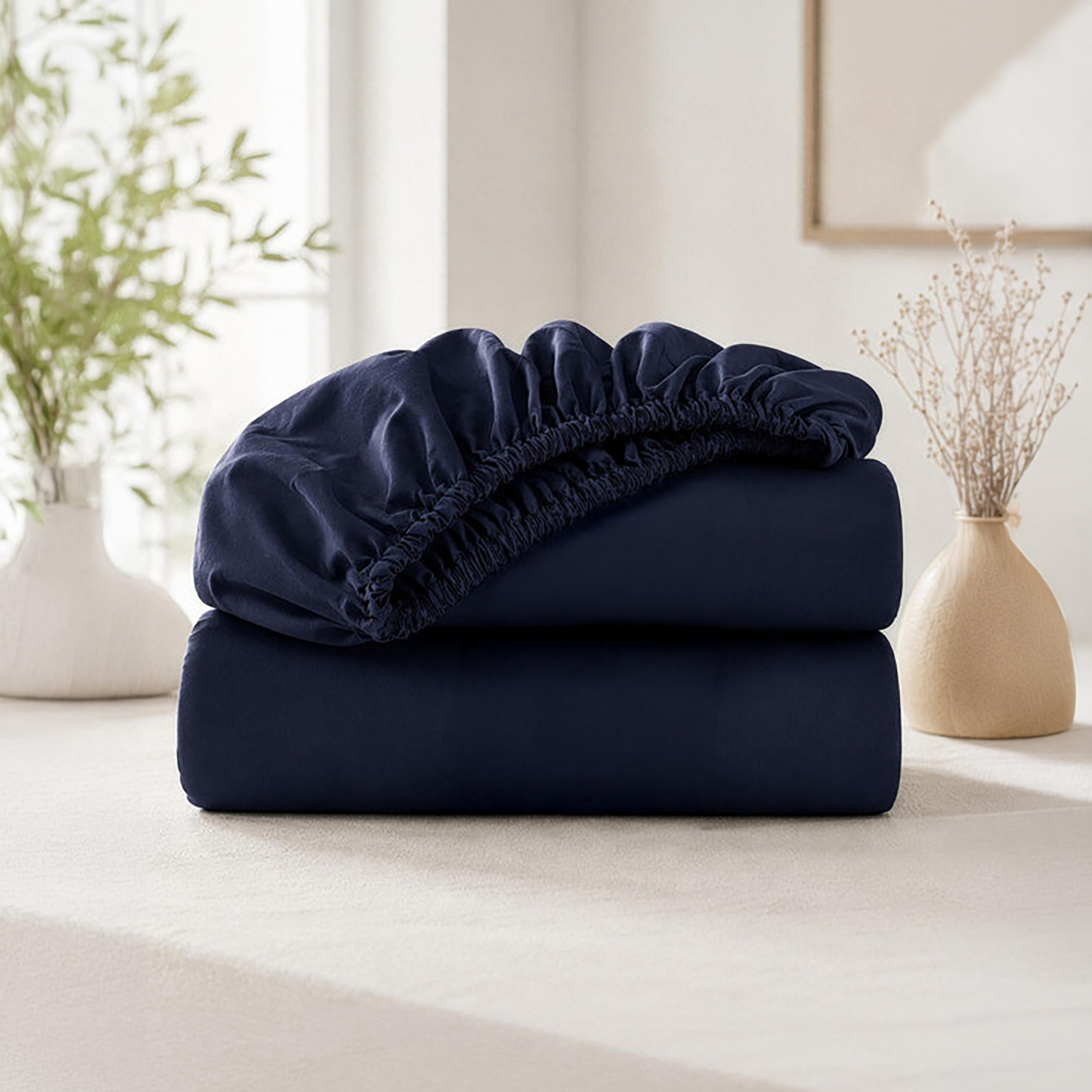 ملاءة سرير دونيتيلا الحديثة المضادة للحساسية مقاس سوبر كينج - 200 × 200 سم-household-bedding-sheetsandpillowcases-fittedsheets-image-1