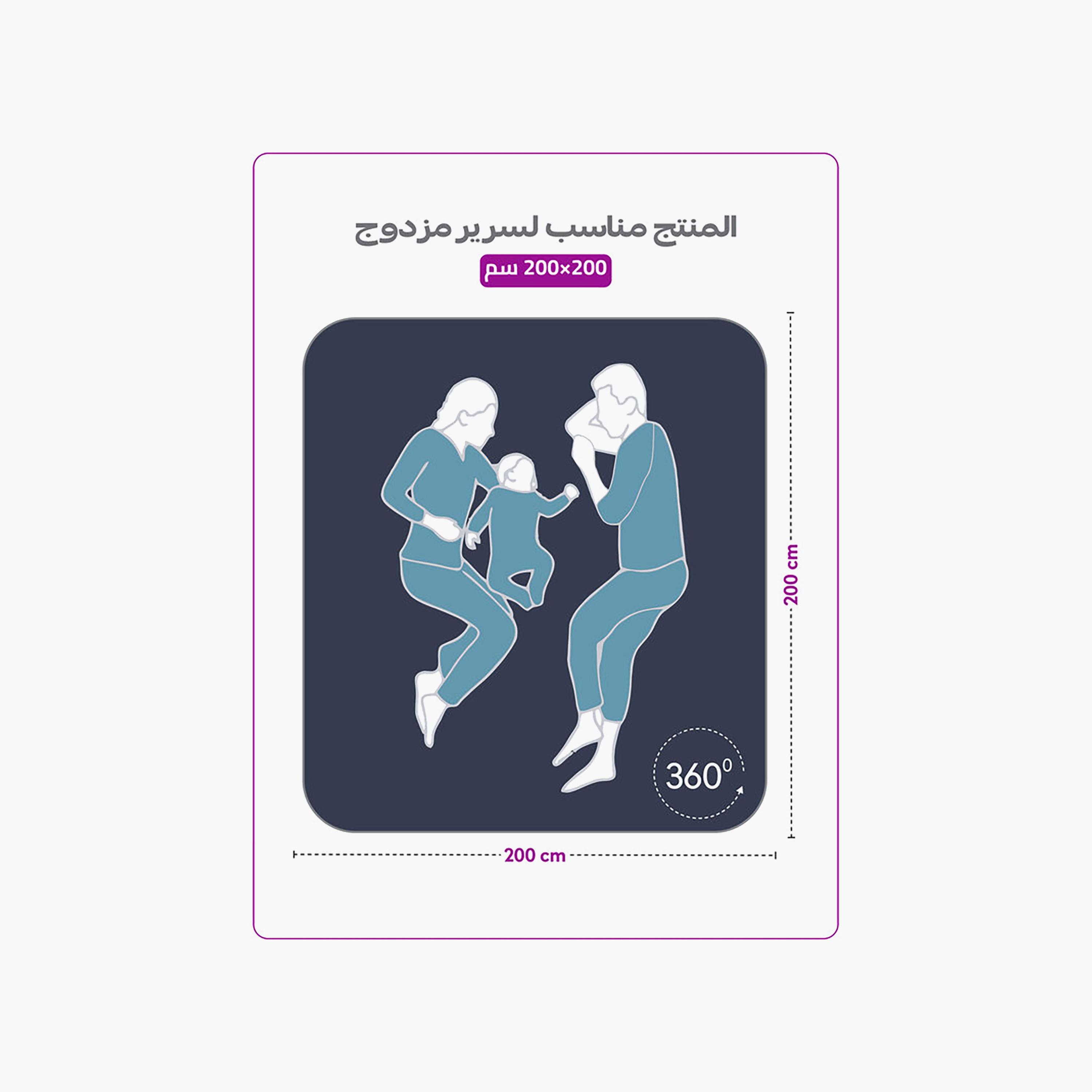 ملاءة سرير دونيتيلا الحديثة المضادة للحساسية مقاس سوبر كينج - 200 × 200 سم-household-bedding-sheetsandpillowcases-fittedsheets-image-7
