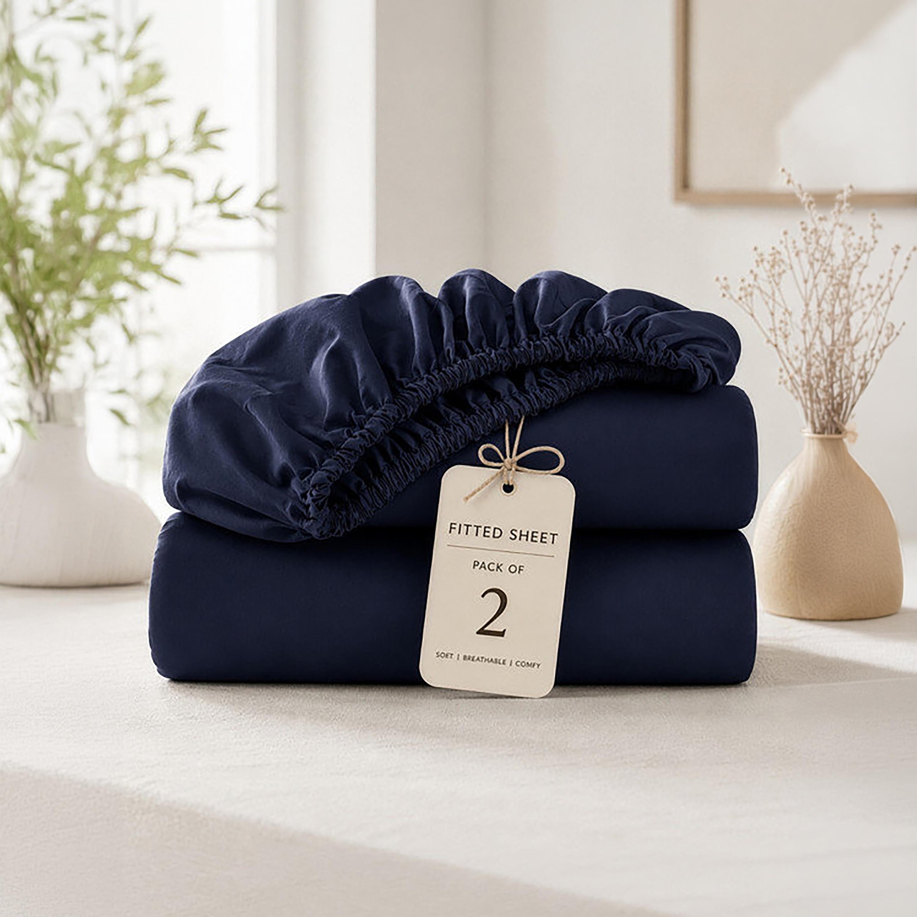 ملاءة سرير دونيتيلا الحديثة المضادة للحساسية مقاس سوبر كينج - 200 × 200 سم-household-bedding-sheetsandpillowcases-fittedsheets-image-8