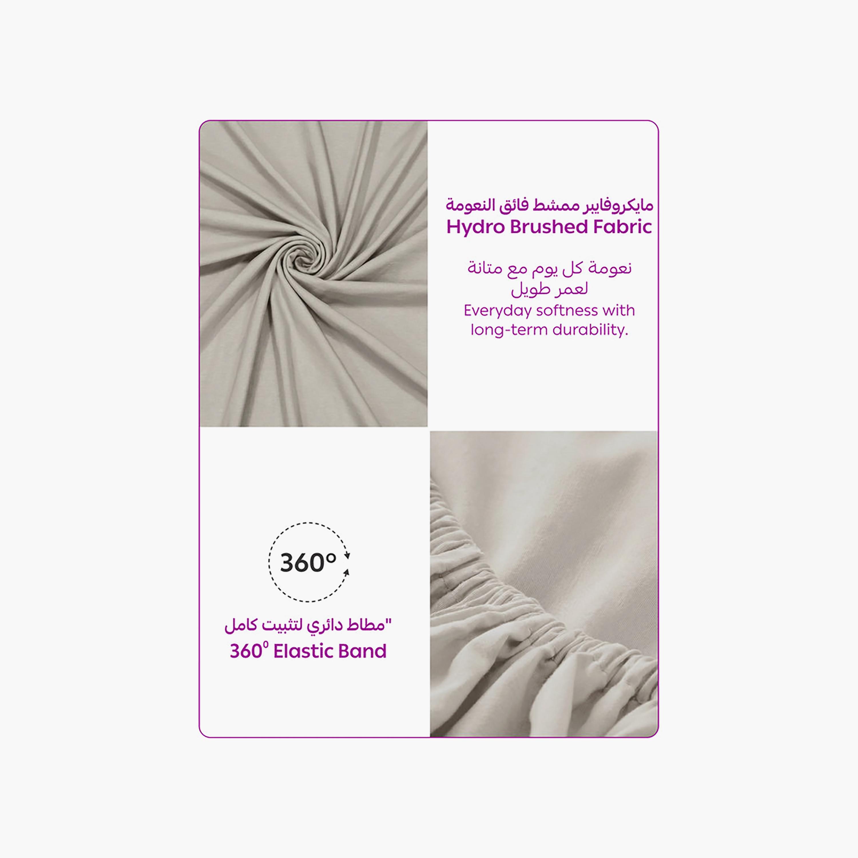 ملاءة سرير دونيتيلا الحديثة المضادة للحساسية مقاس سوبر كينج - 200 × 200 سم-household-bedding-sheetsandpillowcases-fittedsheets-image-6