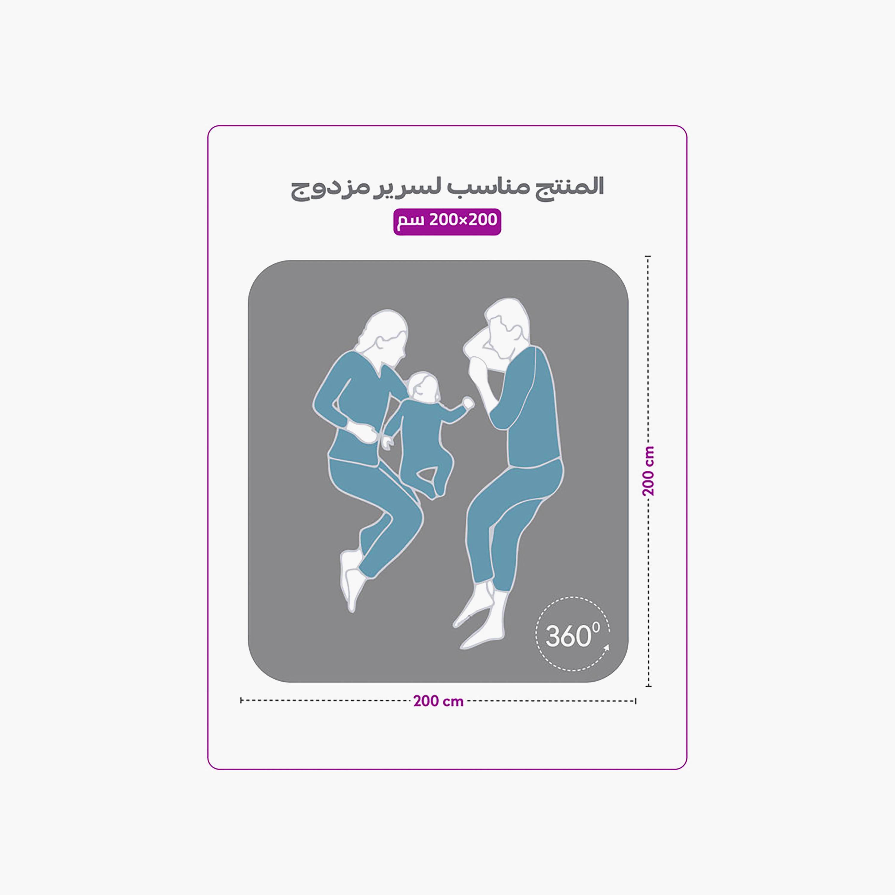 ملاءة سرير دونيتيلا الحديثة المضادة للحساسية مقاس سوبر كينج - 200 × 200 سم-household-bedding-sheetsandpillowcases-fittedsheets-image-7