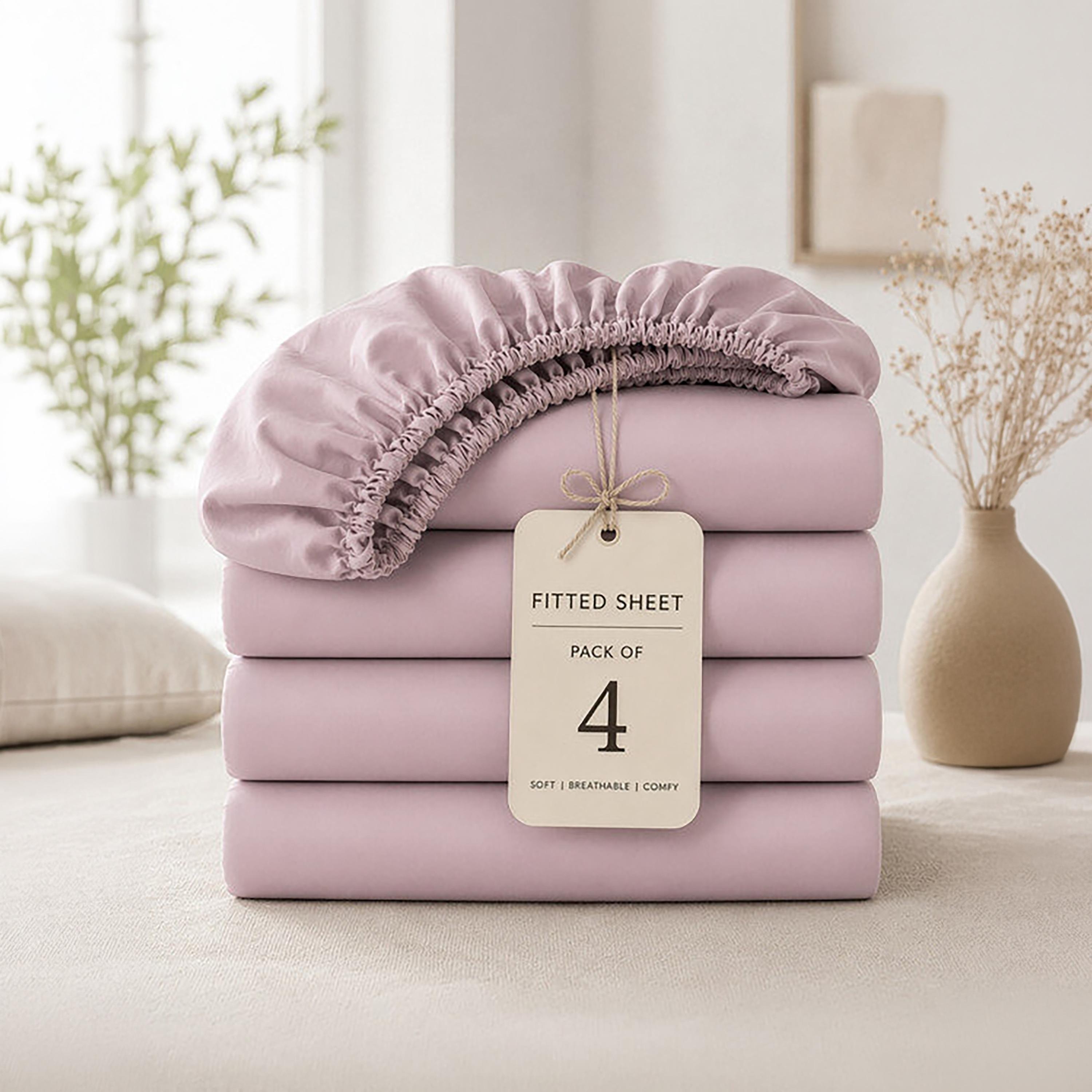 Donetella Modern Hypoallergenic Super King Fitted Sheet - 200X200Cm-household-bedding-sheetsandpillowcases-fittedsheets-image-8