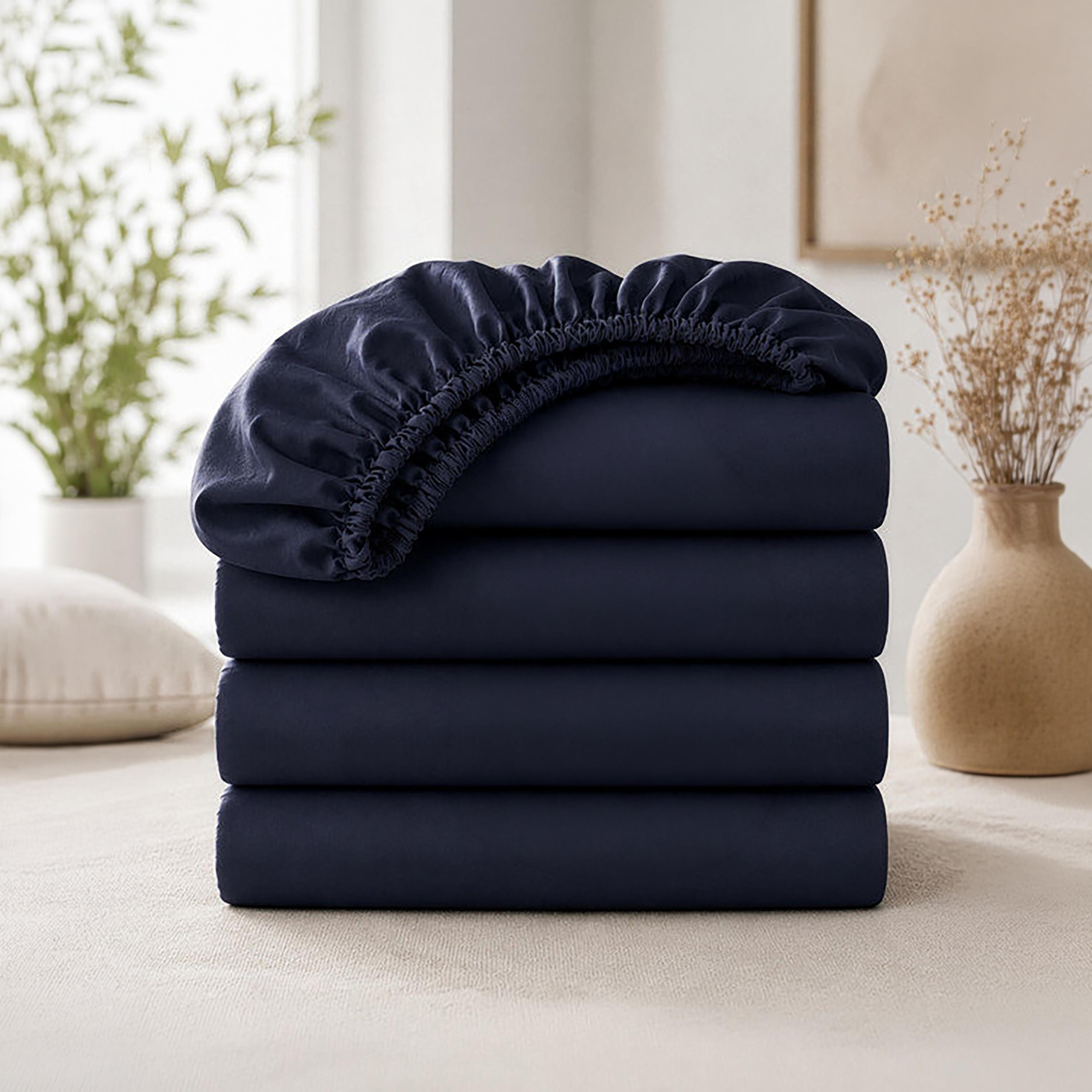 ملاءة سرير دونيتيلا الحديثة المضادة للحساسية مقاس سوبر كينج - 200 × 200 سم-household-bedding-sheetsandpillowcases-fittedsheets-image-1