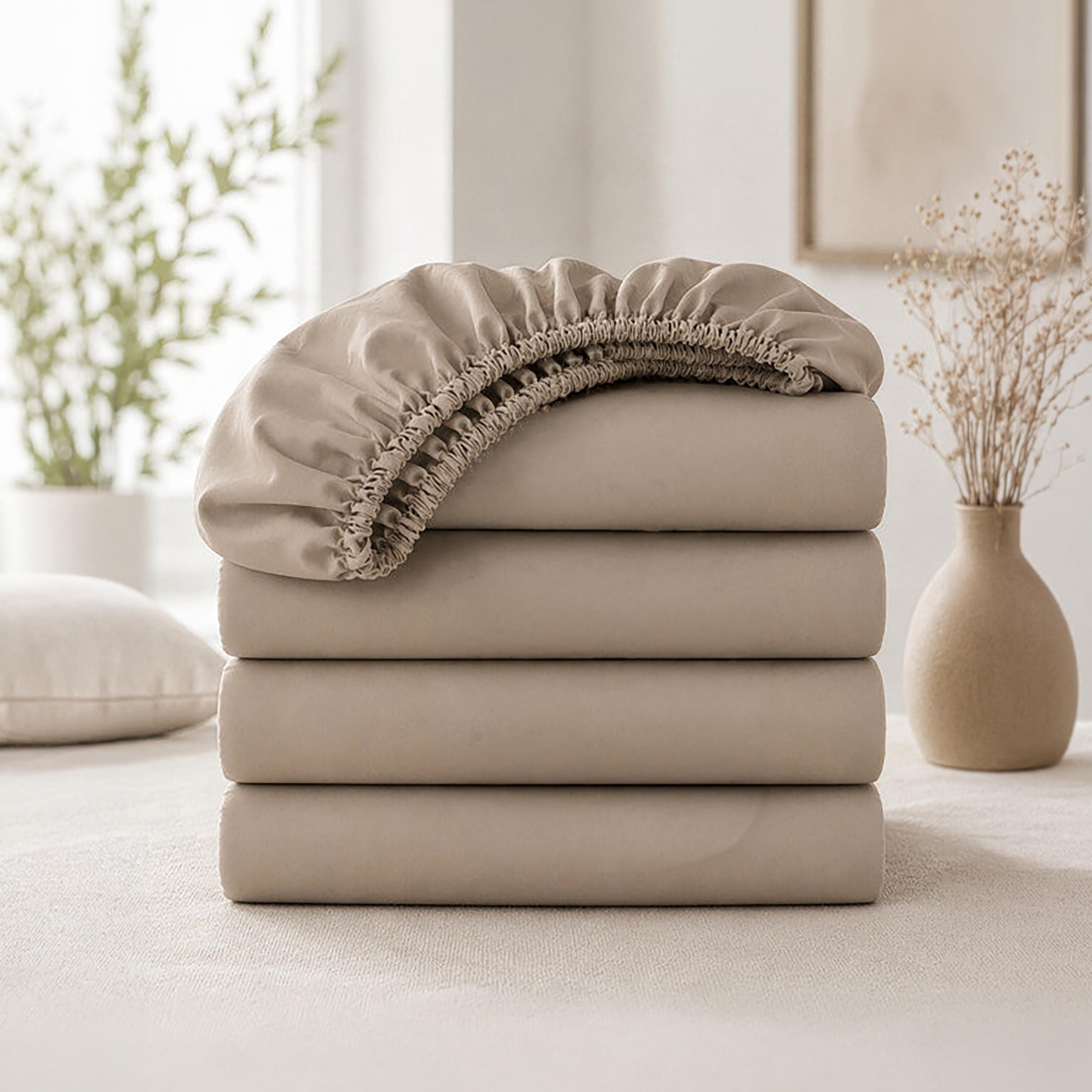 ملاءة سرير دونيتيلا الحديثة المضادة للحساسية مقاس سوبر كينج - 200 × 200 سم-household-bedding-sheetsandpillowcases-fittedsheets-image-1