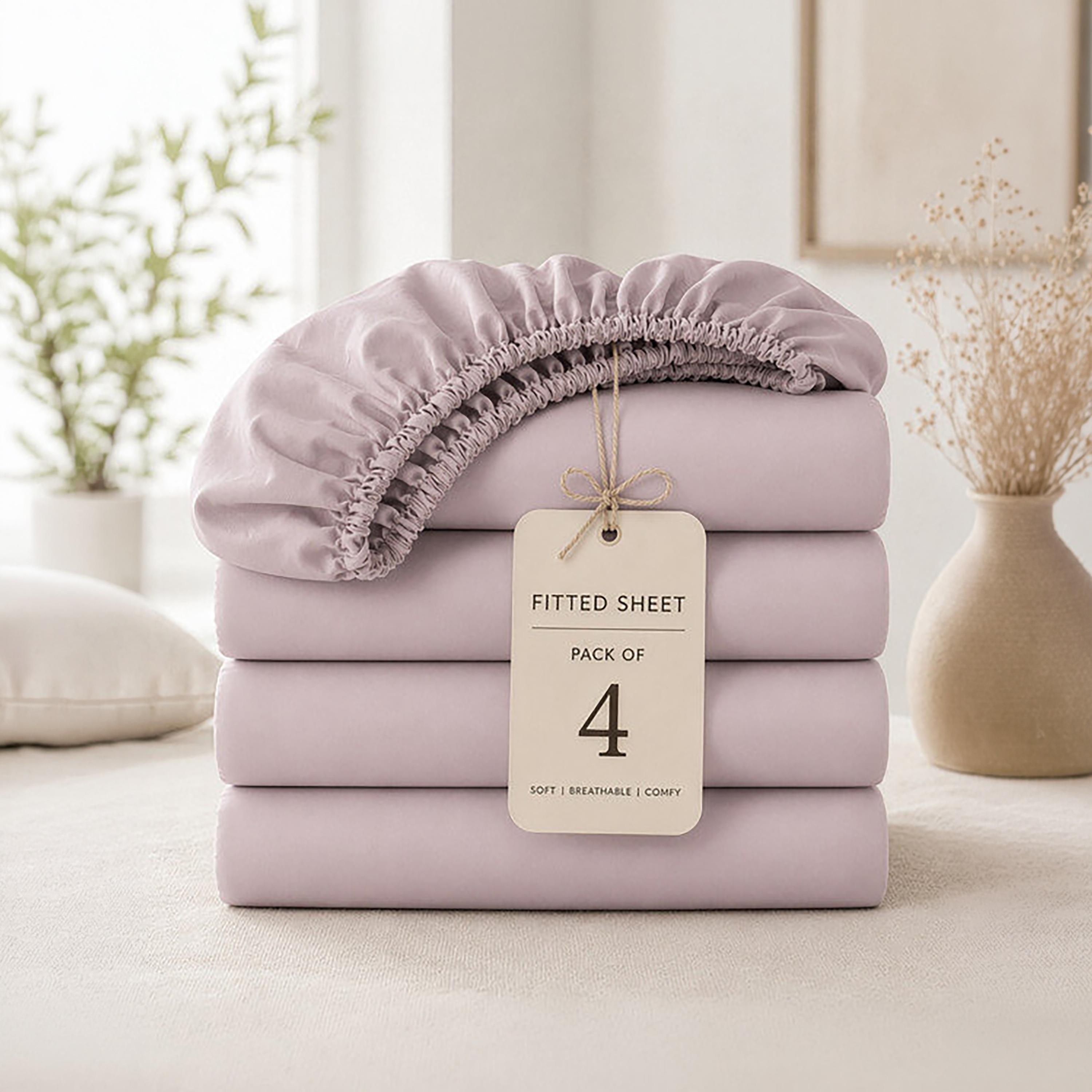 Donetella Modern Hypoallergenic Super King Fitted Sheet - 200X200Cm-household-bedding-sheetsandpillowcases-fittedsheets-image-8