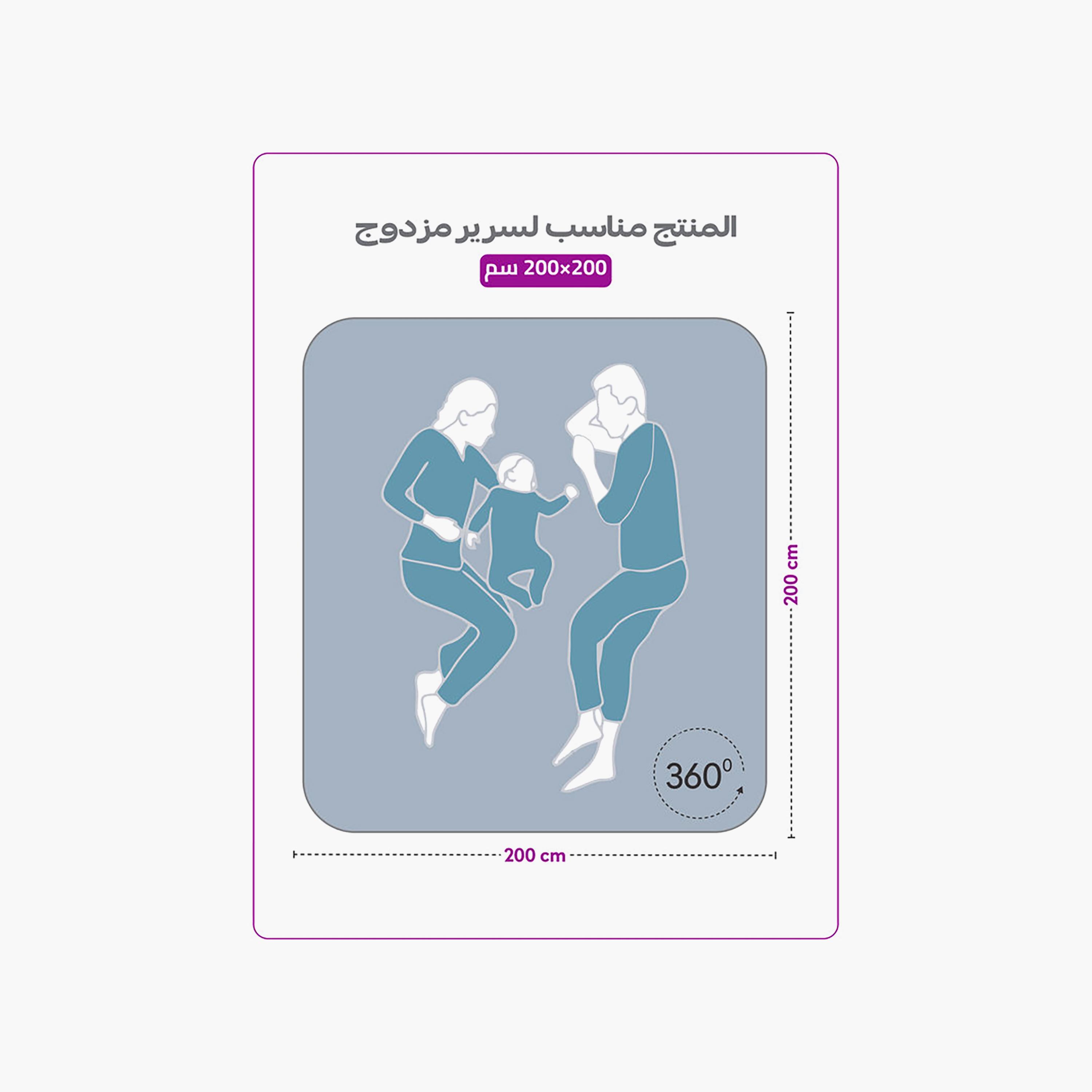ملاءة سرير دونيتيلا الحديثة المضادة للحساسية مقاس سوبر كينج - 200 × 200 سم-household-bedding-sheetsandpillowcases-fittedsheets-image-7