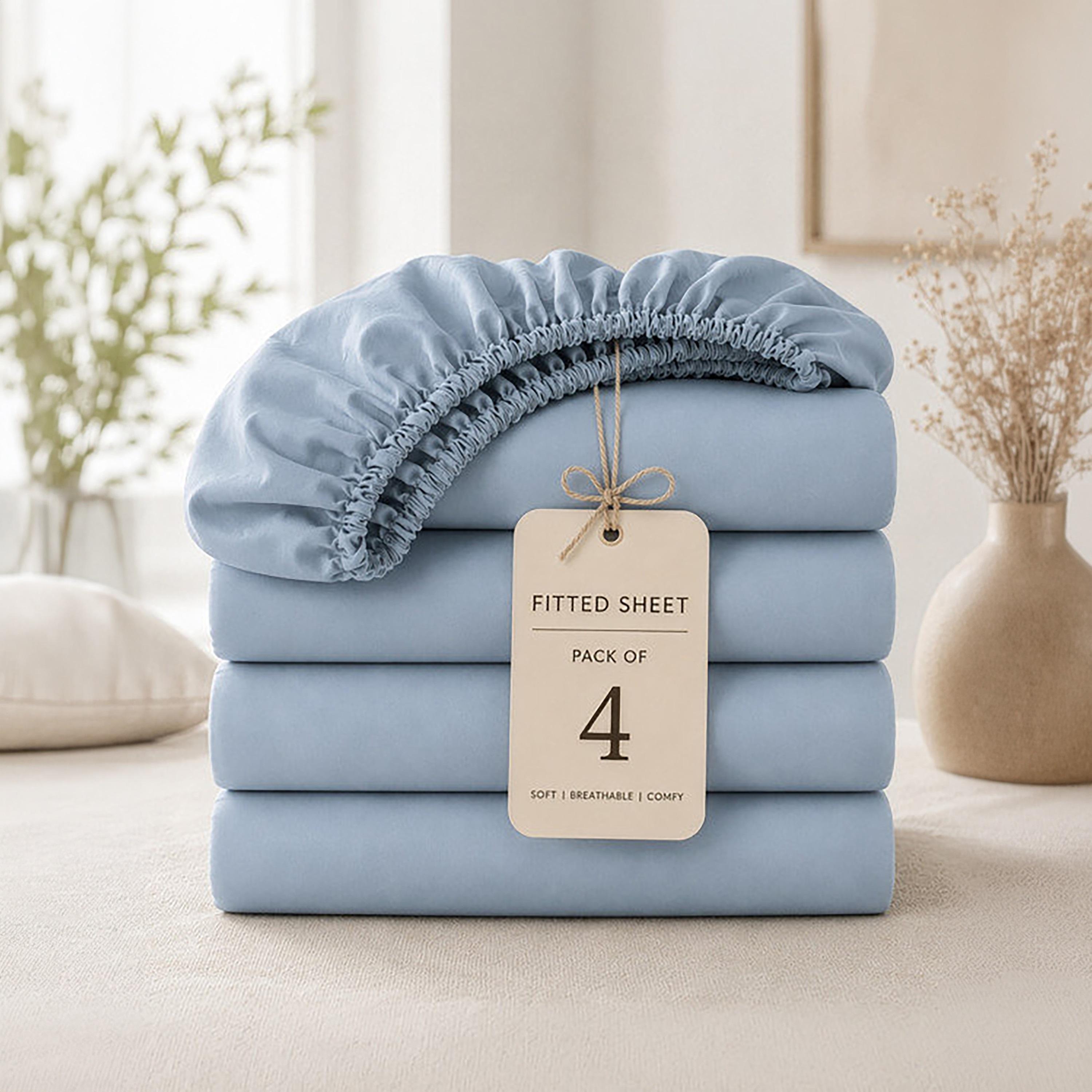 ملاءة سرير دونيتيلا الحديثة المضادة للحساسية مقاس سوبر كينج - 200 × 200 سم-household-bedding-sheetsandpillowcases-fittedsheets-image-8