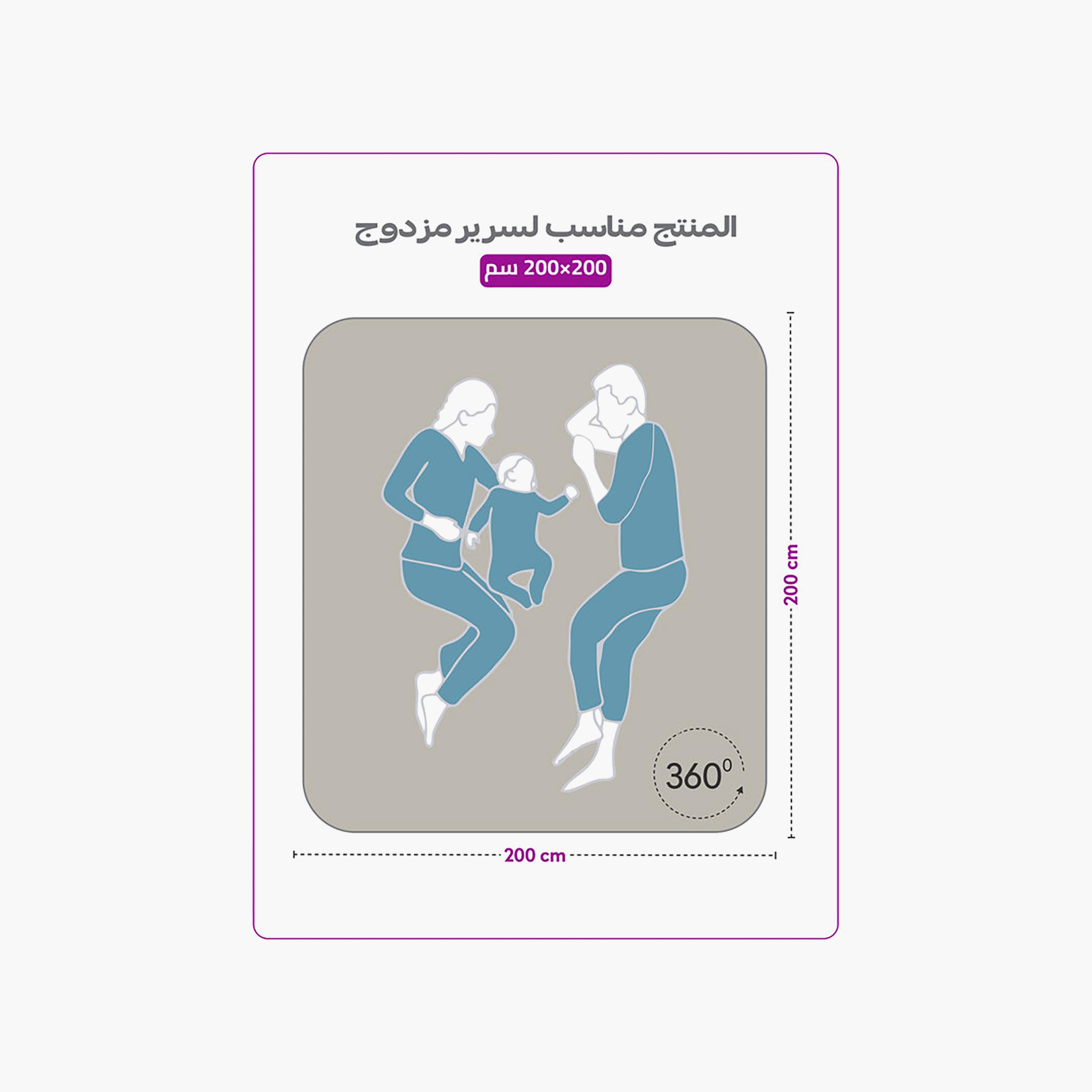 ملاءة سرير دونيتيلا الحديثة المضادة للحساسية مقاس سوبر كينج - 200 × 200 سم-household-bedding-sheetsandpillowcases-fittedsheets-image-7