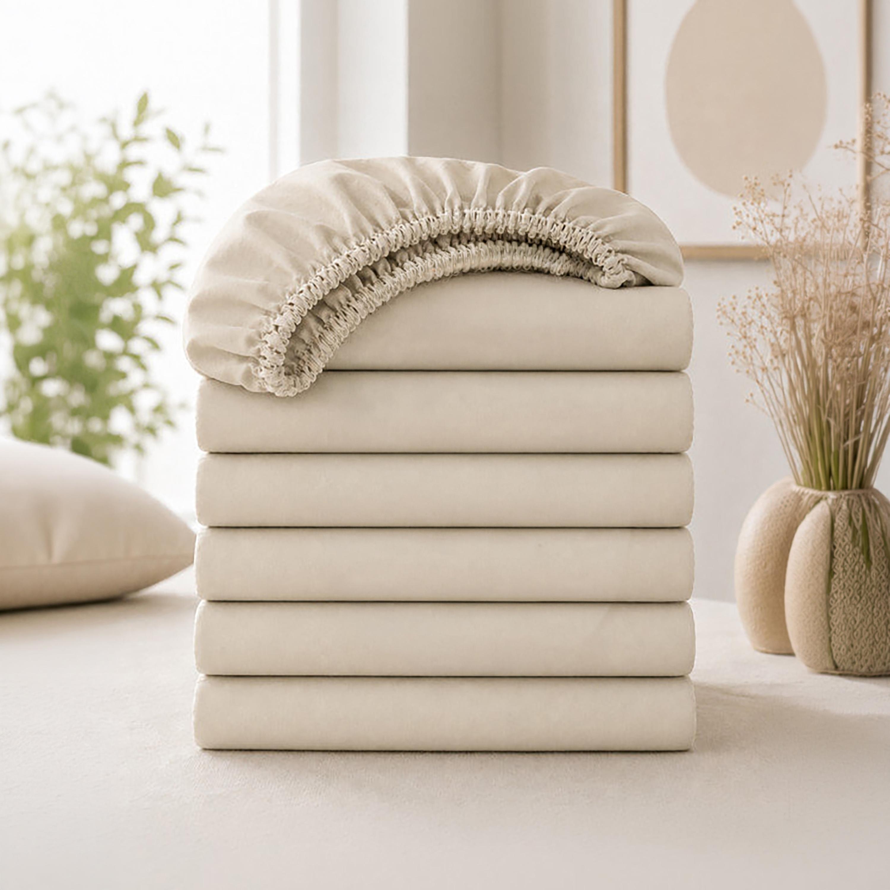 ملاءة سرير دونيتيلا الحديثة المضادة للحساسية مقاس سوبر كينج - 200 × 200 سم-household-bedding-sheetsandpillowcases-fittedsheets-image-1