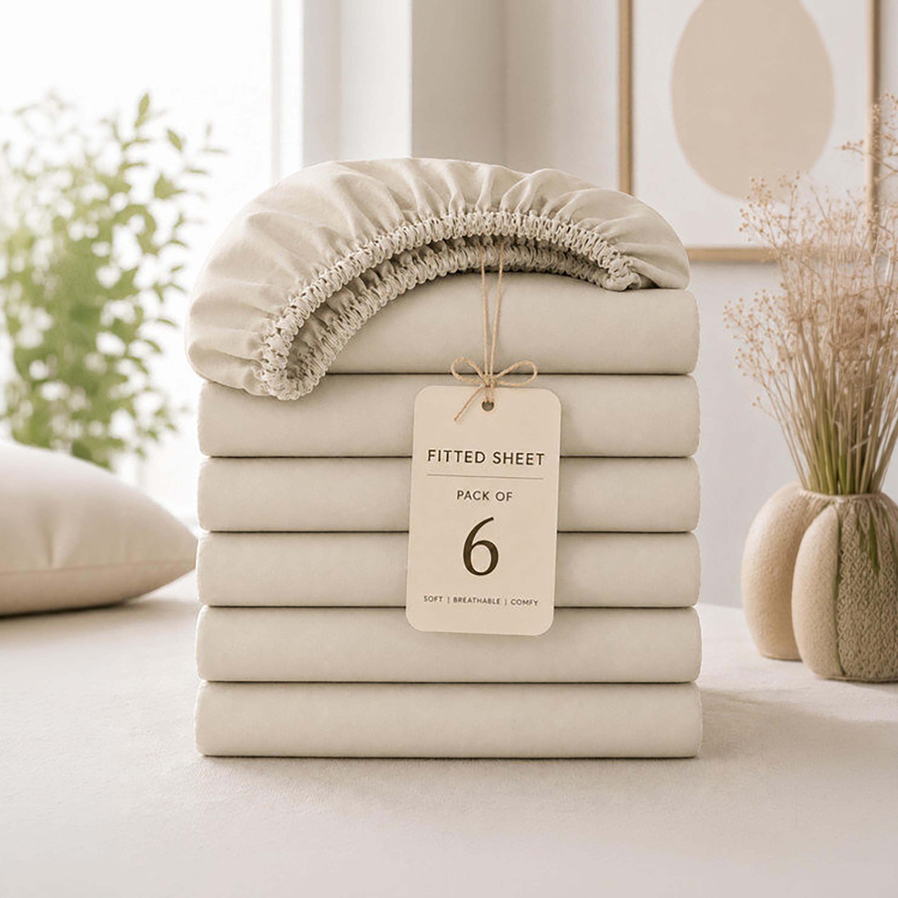 ملاءة سرير دونيتيلا الحديثة المضادة للحساسية مقاس سوبر كينج - 200 × 200 سم-household-bedding-sheetsandpillowcases-fittedsheets-image-8
