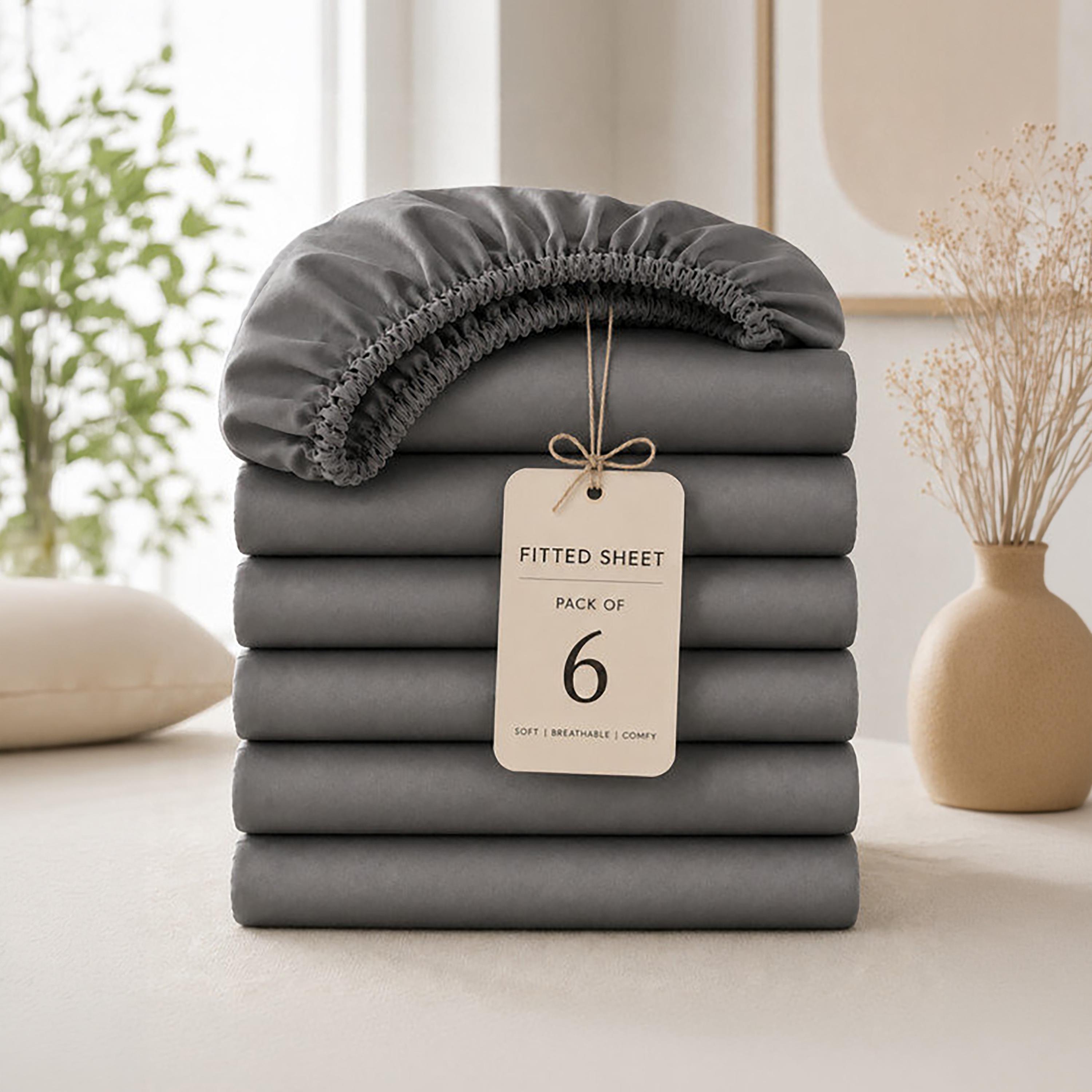 ملاءة سرير دونيتيلا الحديثة المضادة للحساسية مقاس سوبر كينج - 200 × 200 سم-household-bedding-sheetsandpillowcases-fittedsheets-image-8