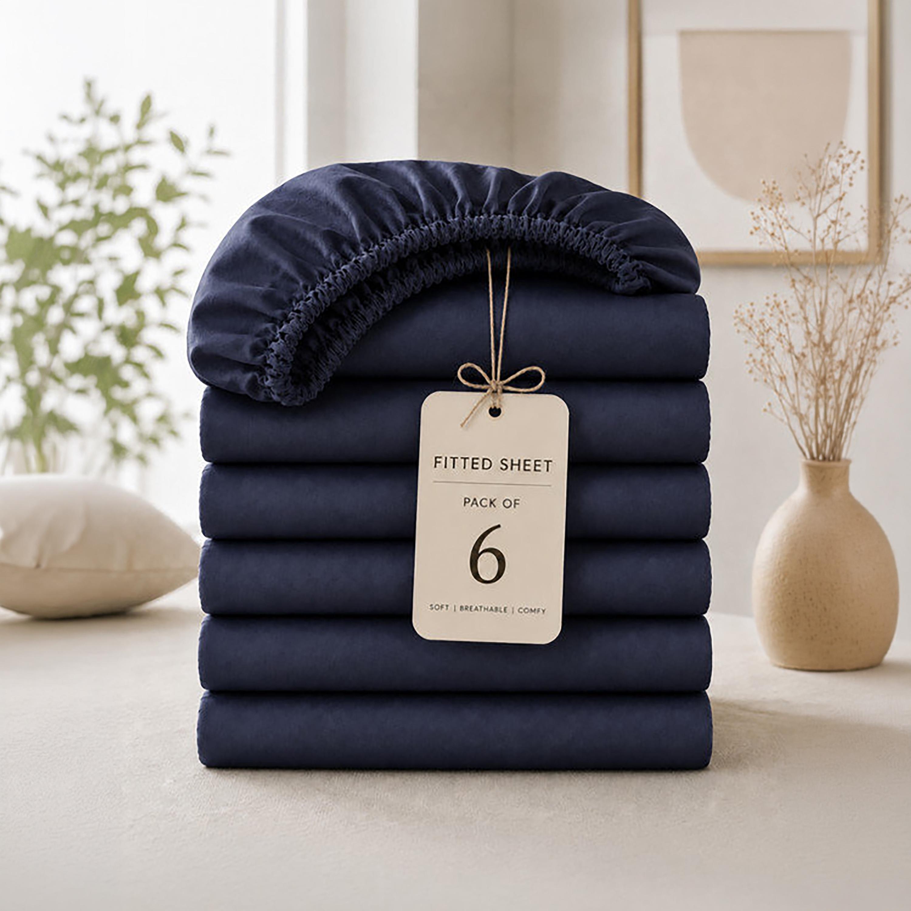 ملاءة سرير دونيتيلا الحديثة المضادة للحساسية مقاس سوبر كينج - 200 × 200 سم-household-bedding-sheetsandpillowcases-fittedsheets-image-8