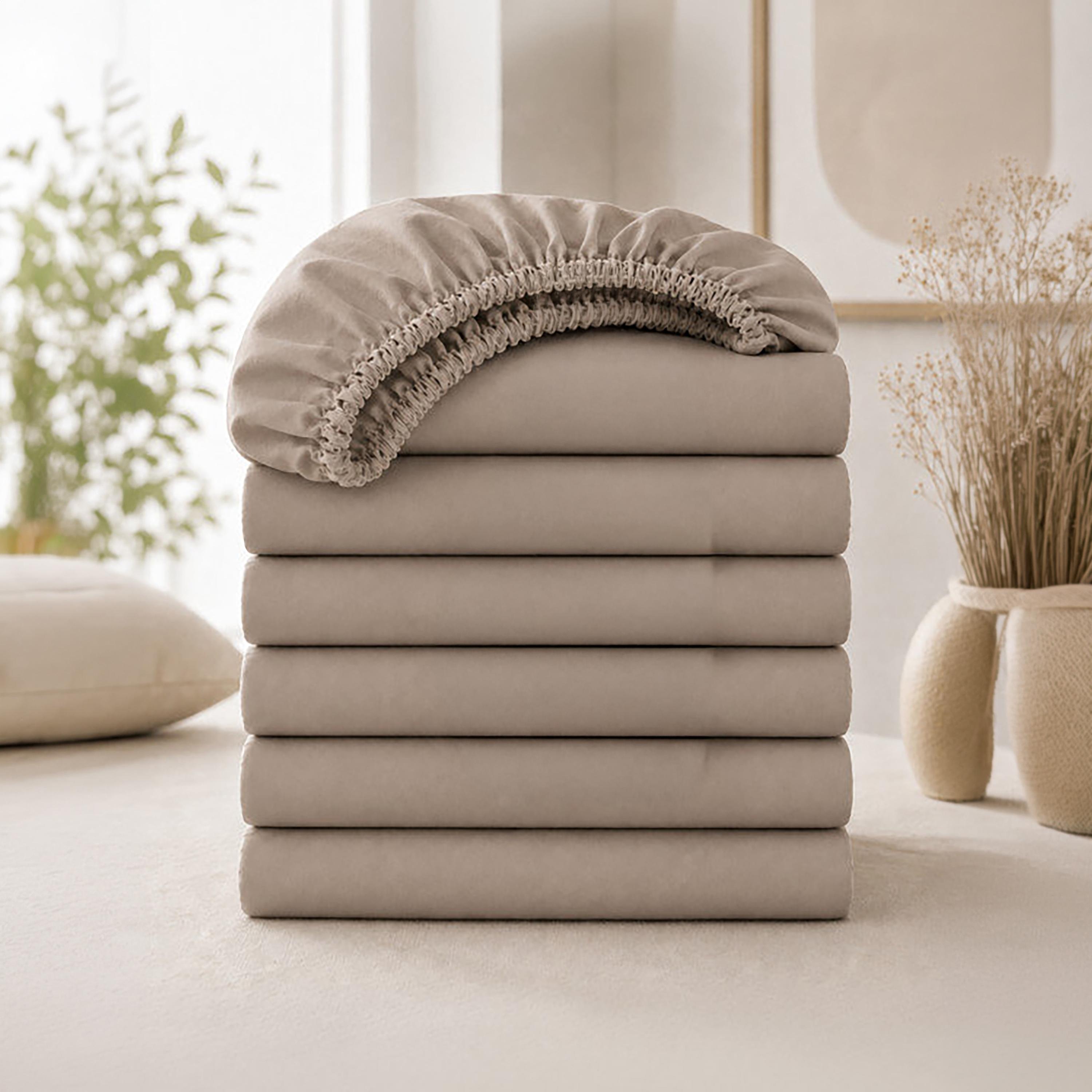 ملاءة سرير دونيتيلا الحديثة المضادة للحساسية مقاس سوبر كينج - 200 × 200 سم-household-bedding-sheetsandpillowcases-fittedsheets-image-1