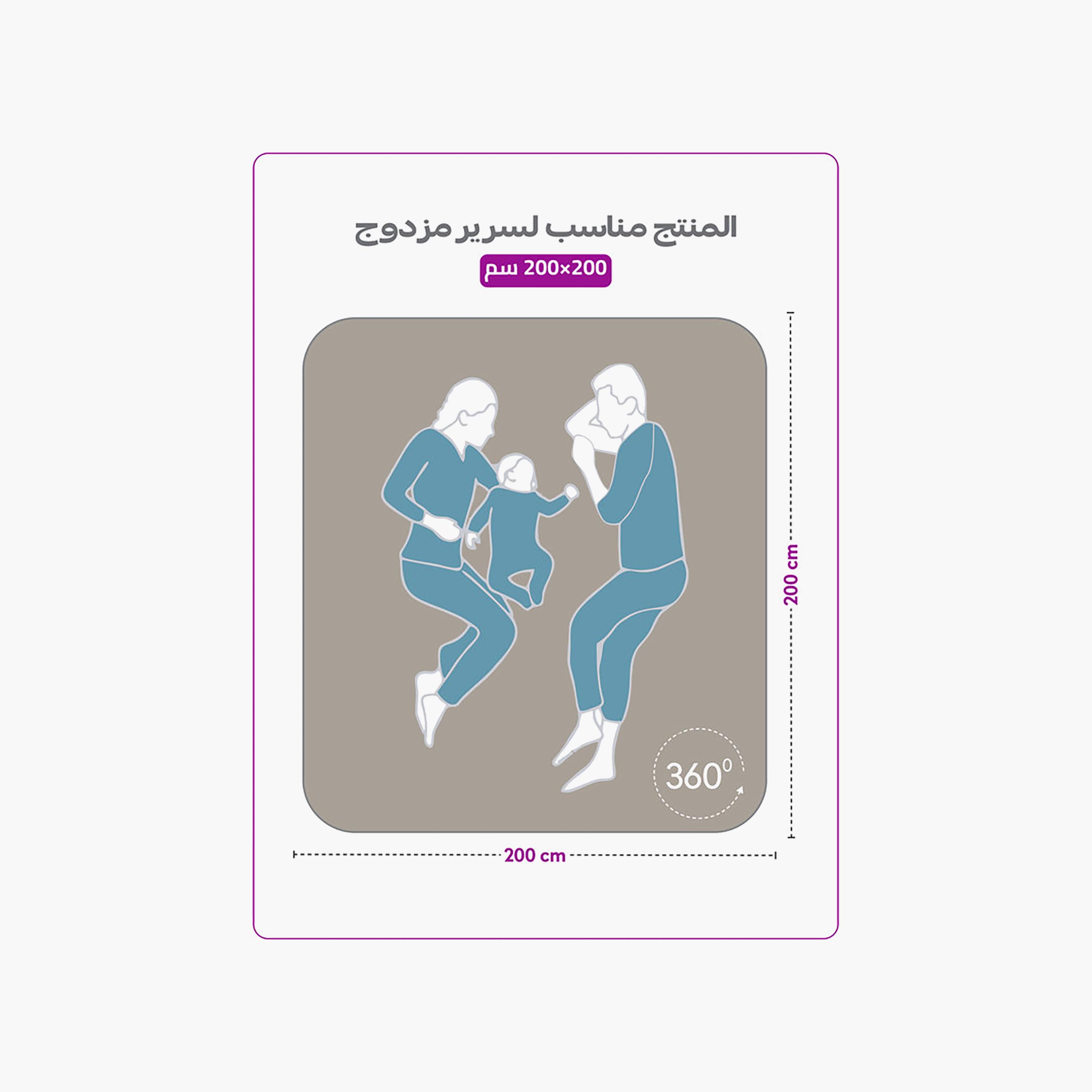 ملاءة سرير دونيتيلا الحديثة المضادة للحساسية مقاس سوبر كينج - 200 × 200 سم-household-bedding-sheetsandpillowcases-fittedsheets-image-7