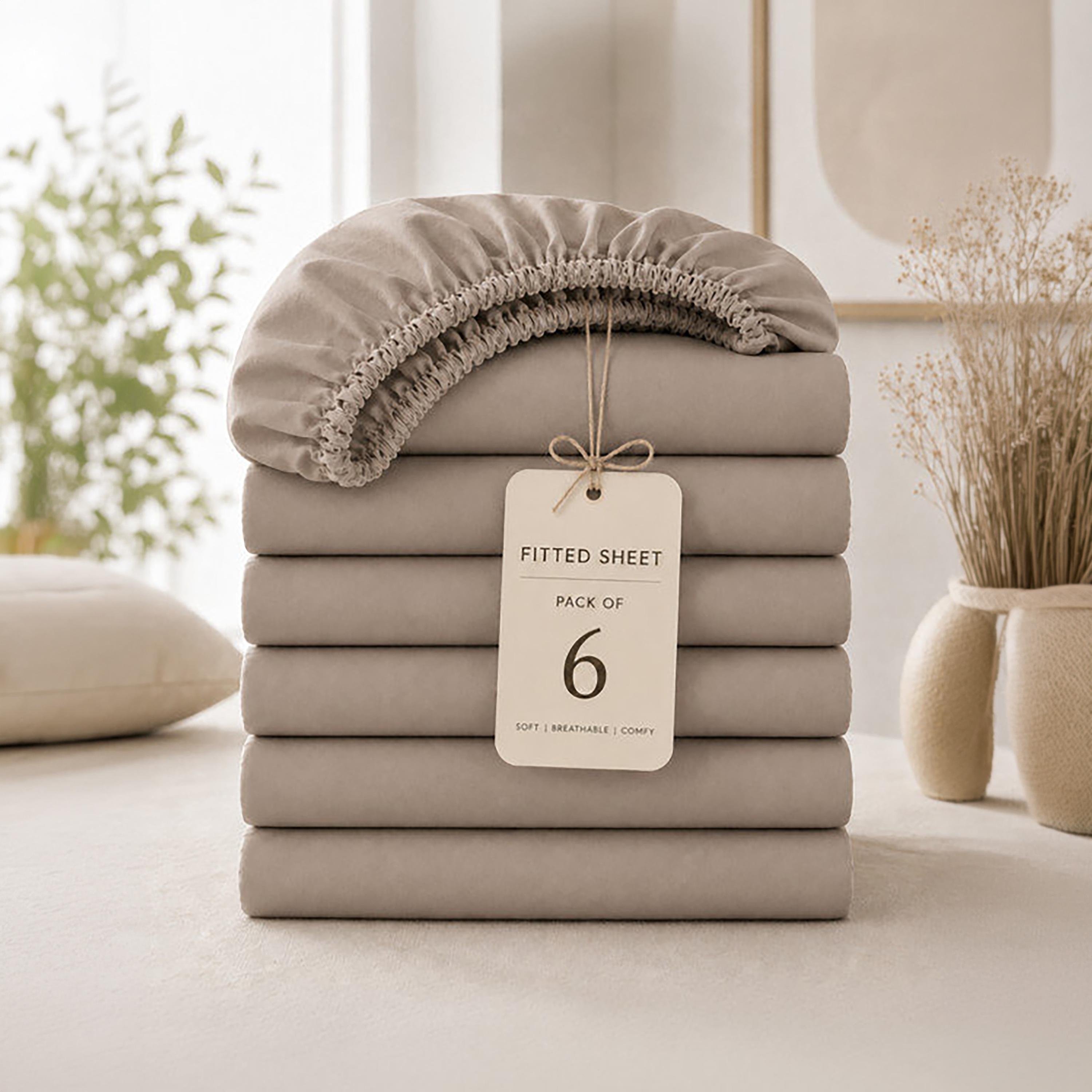 ملاءة سرير دونيتيلا الحديثة المضادة للحساسية مقاس سوبر كينج - 200 × 200 سم-household-bedding-sheetsandpillowcases-fittedsheets-image-8