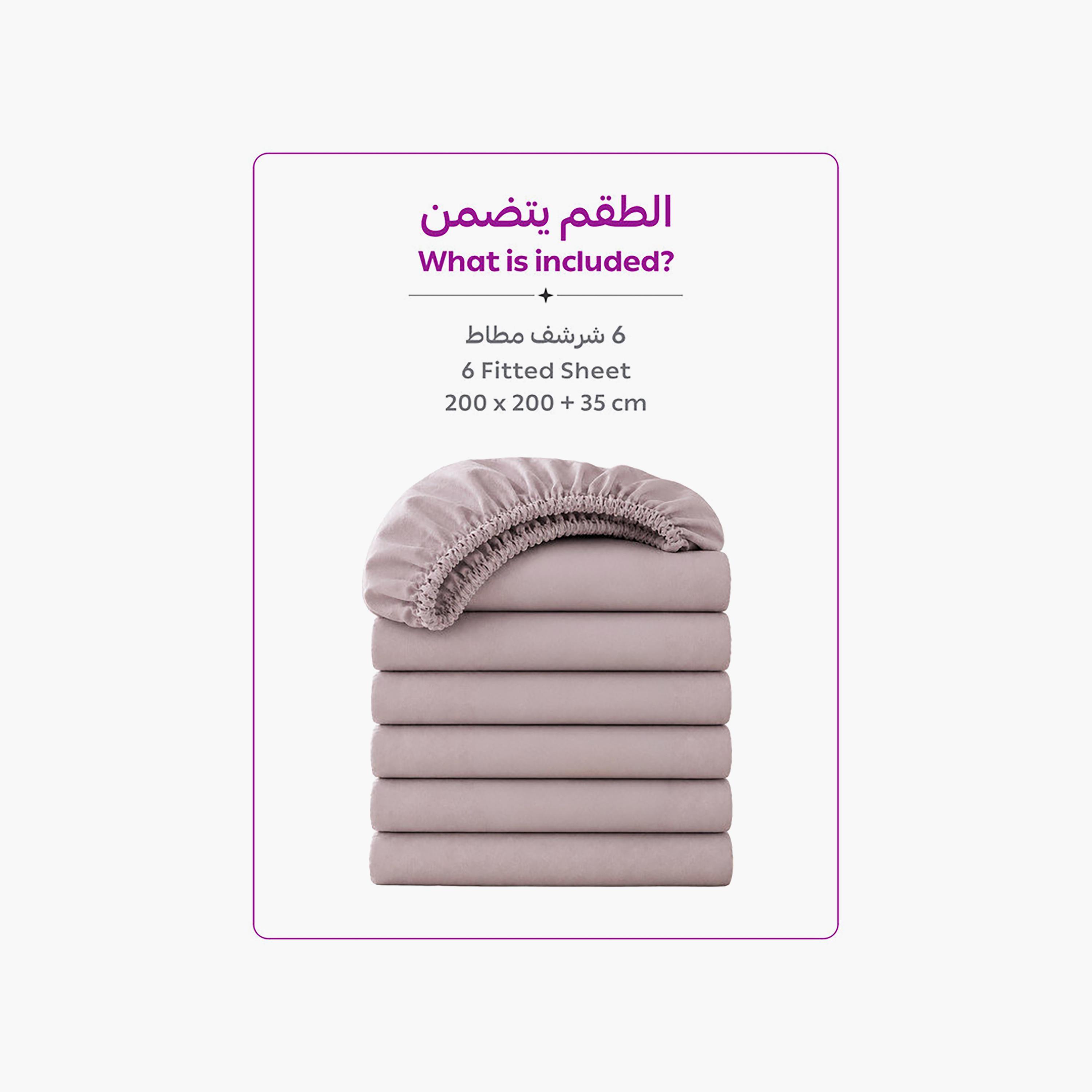 ملاءة سرير دونيتيلا الحديثة المضادة للحساسية مقاس سوبر كينج - 200 × 200 سم-household-bedding-sheetsandpillowcases-fittedsheets-image-4
