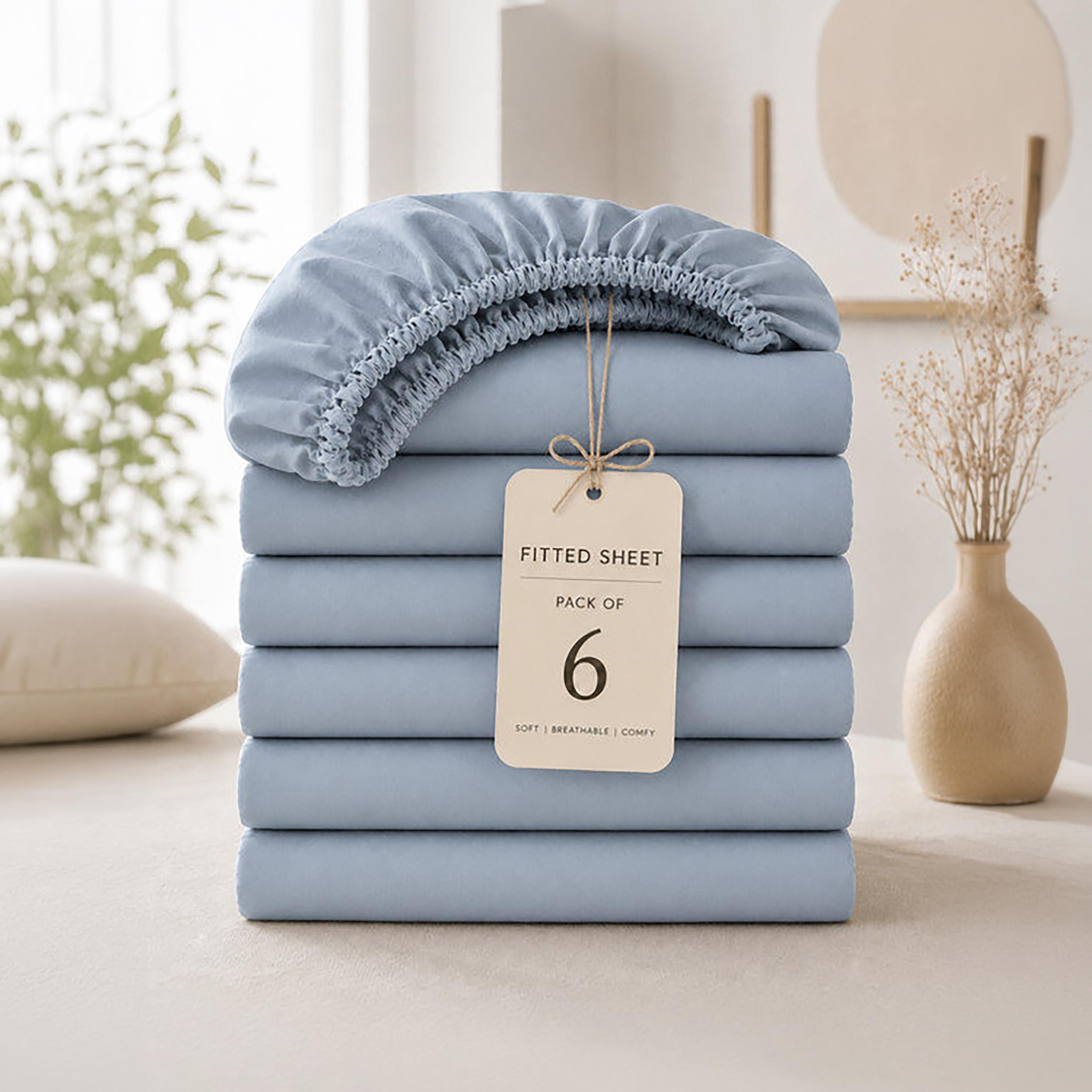 ملاءة سرير دونيتيلا الحديثة المضادة للحساسية مقاس سوبر كينج - 200 × 200 سم-household-bedding-sheetsandpillowcases-fittedsheets-image-8