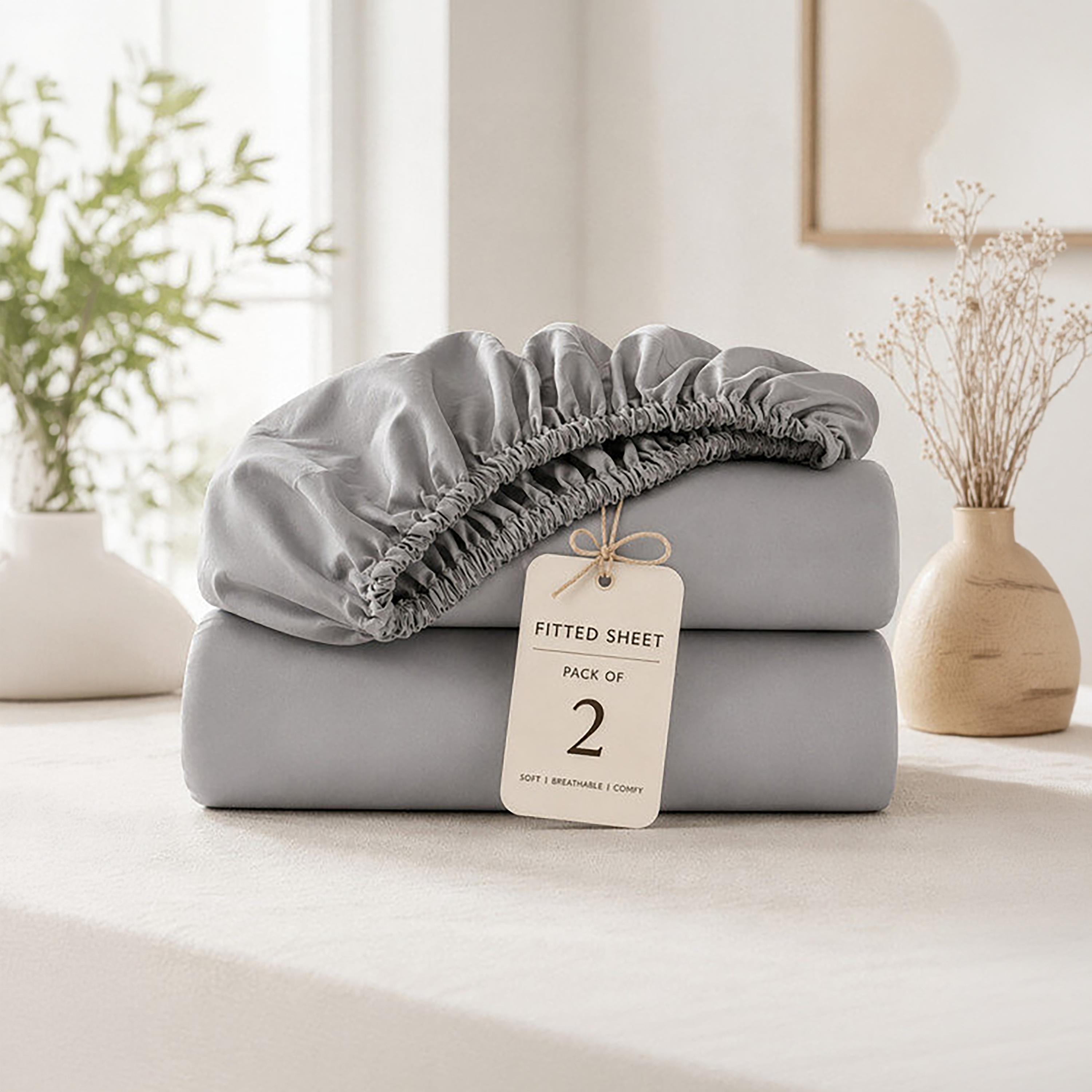 Donetella Modern Hypoallergenic King Fitted Sheet - 180X200Cm-household-bedding-sheetsandpillowcases-fittedsheets-image-8