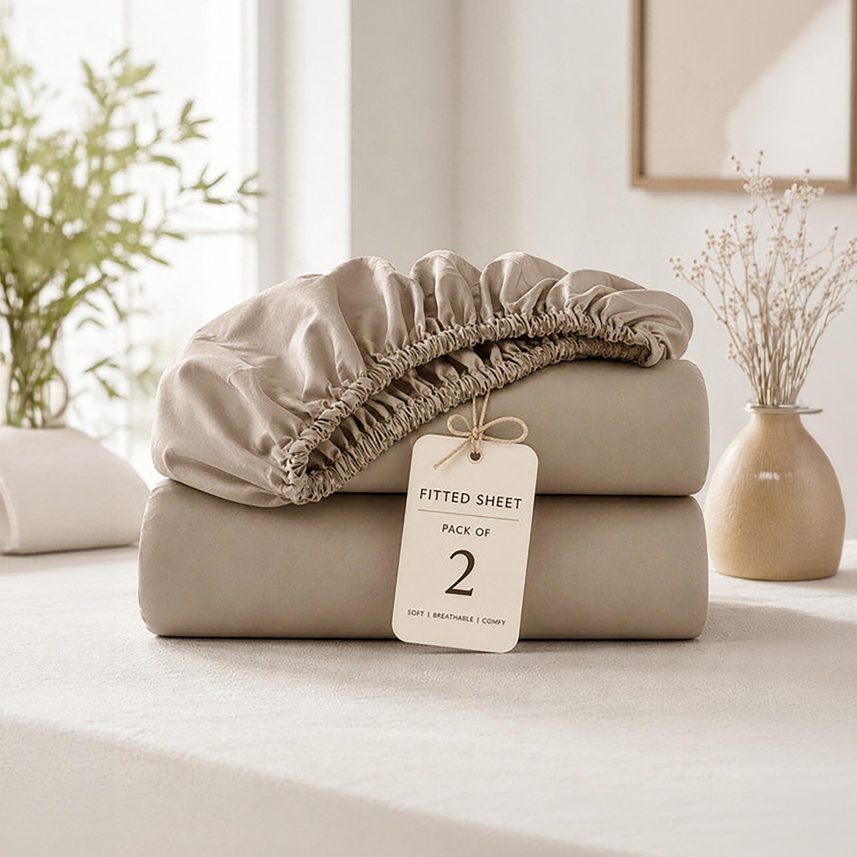 Donetella Modern Hypoallergenic King Fitted Sheet - 180X200Cm-household-bedding-sheetsandpillowcases-fittedsheets-image-8