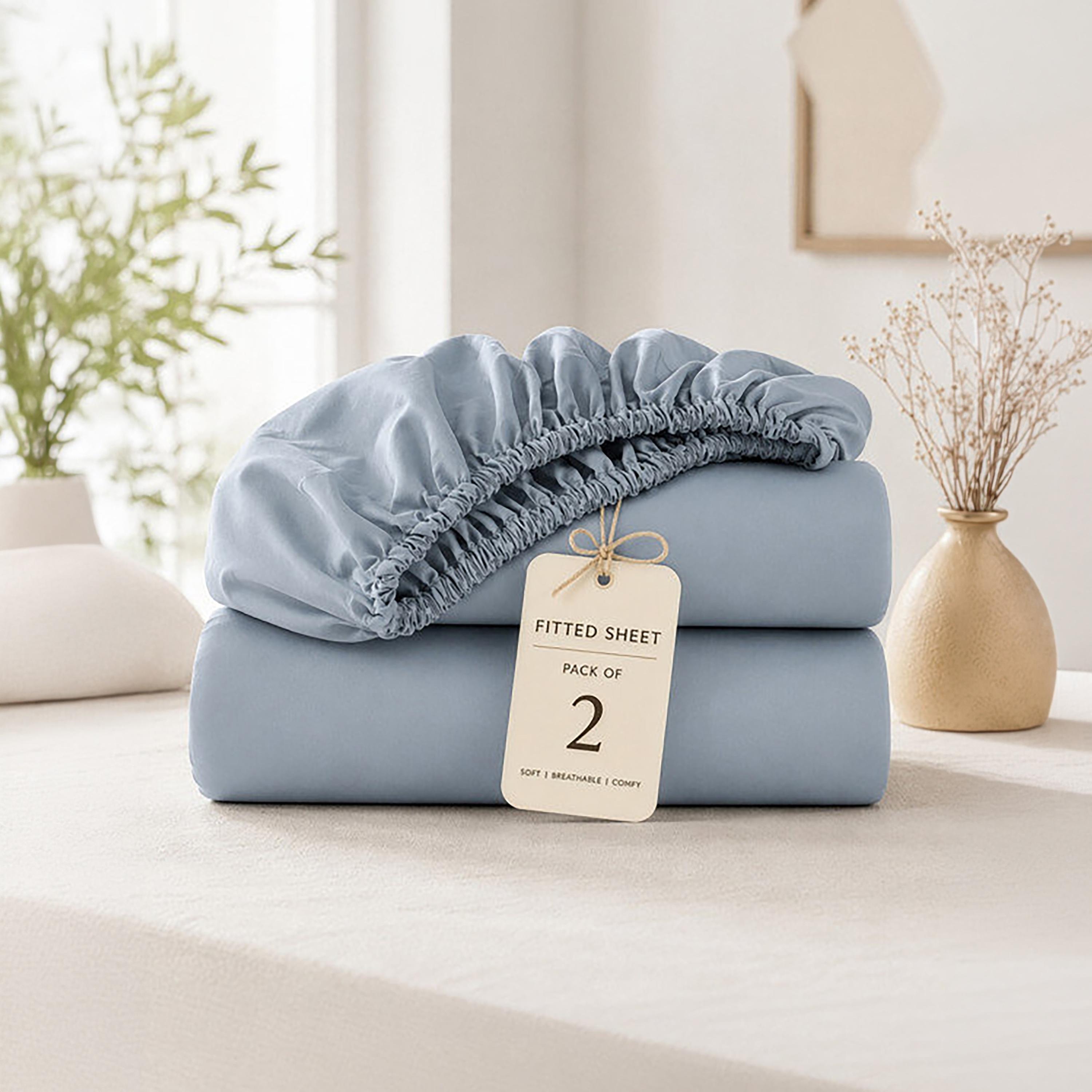 Donetella Modern Hypoallergenic King Fitted Sheet - 180X200Cm-household-bedding-sheetsandpillowcases-fittedsheets-image-8