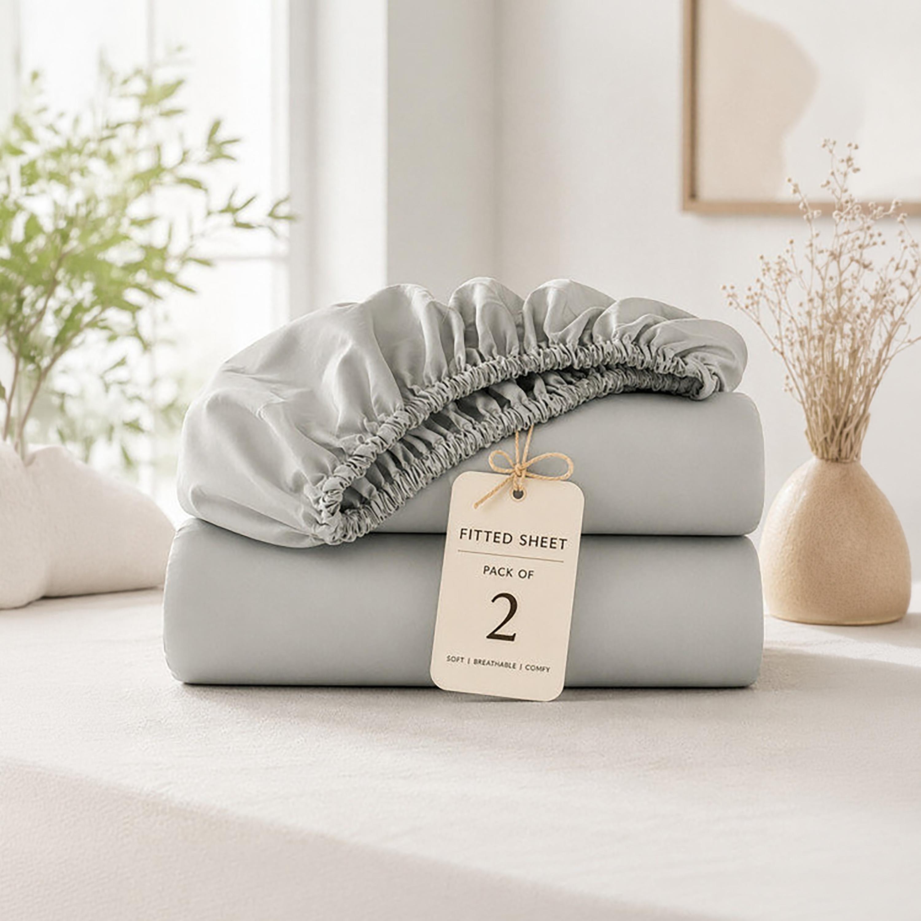 Donetella Modern Hypoallergenic King Fitted Sheet - 180X200Cm-household-bedding-sheetsandpillowcases-fittedsheets-image-8