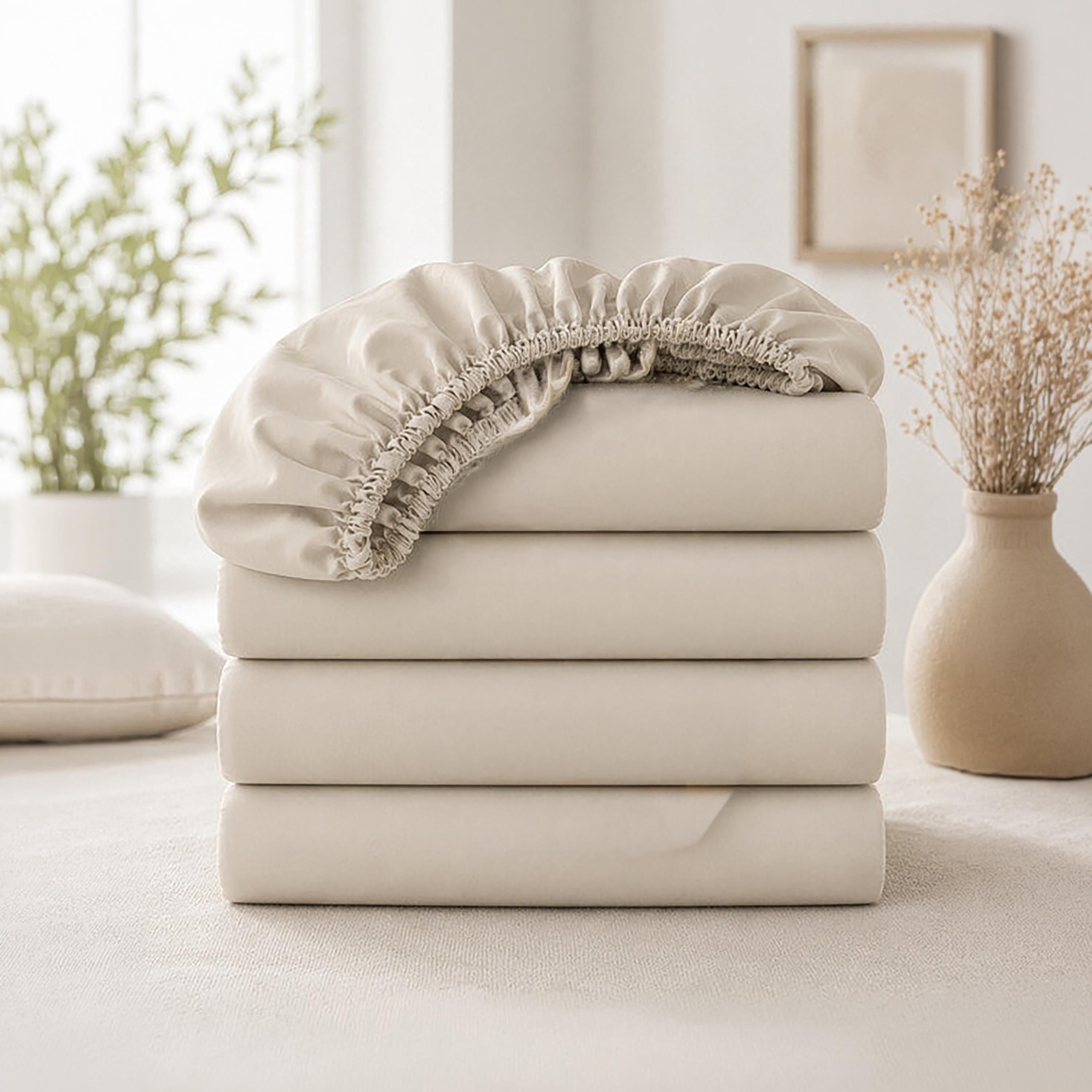 Donetella Modern Hypoallergenic King Fitted Sheet - 180X200Cm-household-bedding-sheetsandpillowcases-fittedsheets-image-1