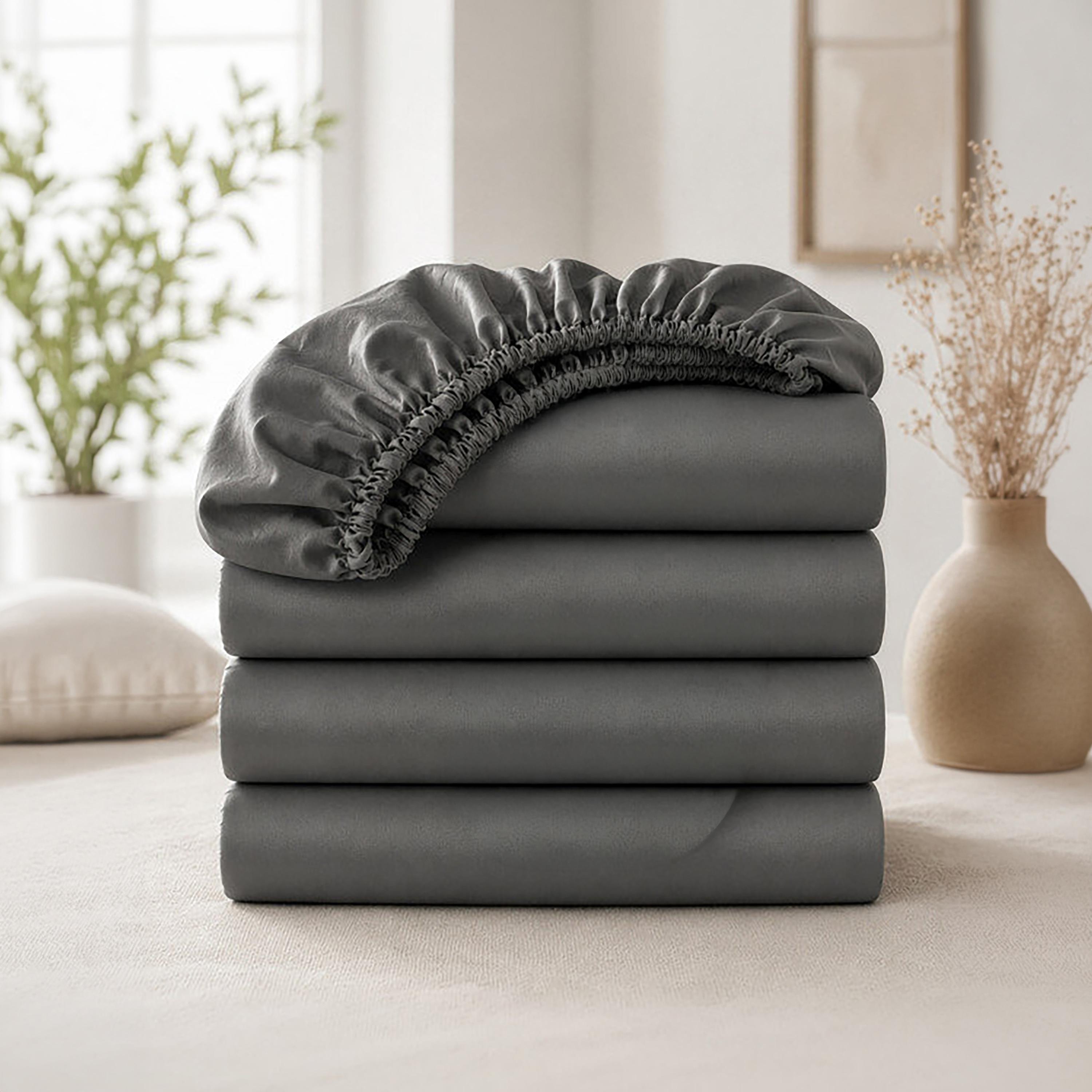 Donetella Modern Hypoallergenic King Fitted Sheet - 180X200Cm-household-bedding-sheetsandpillowcases-fittedsheets-image-1