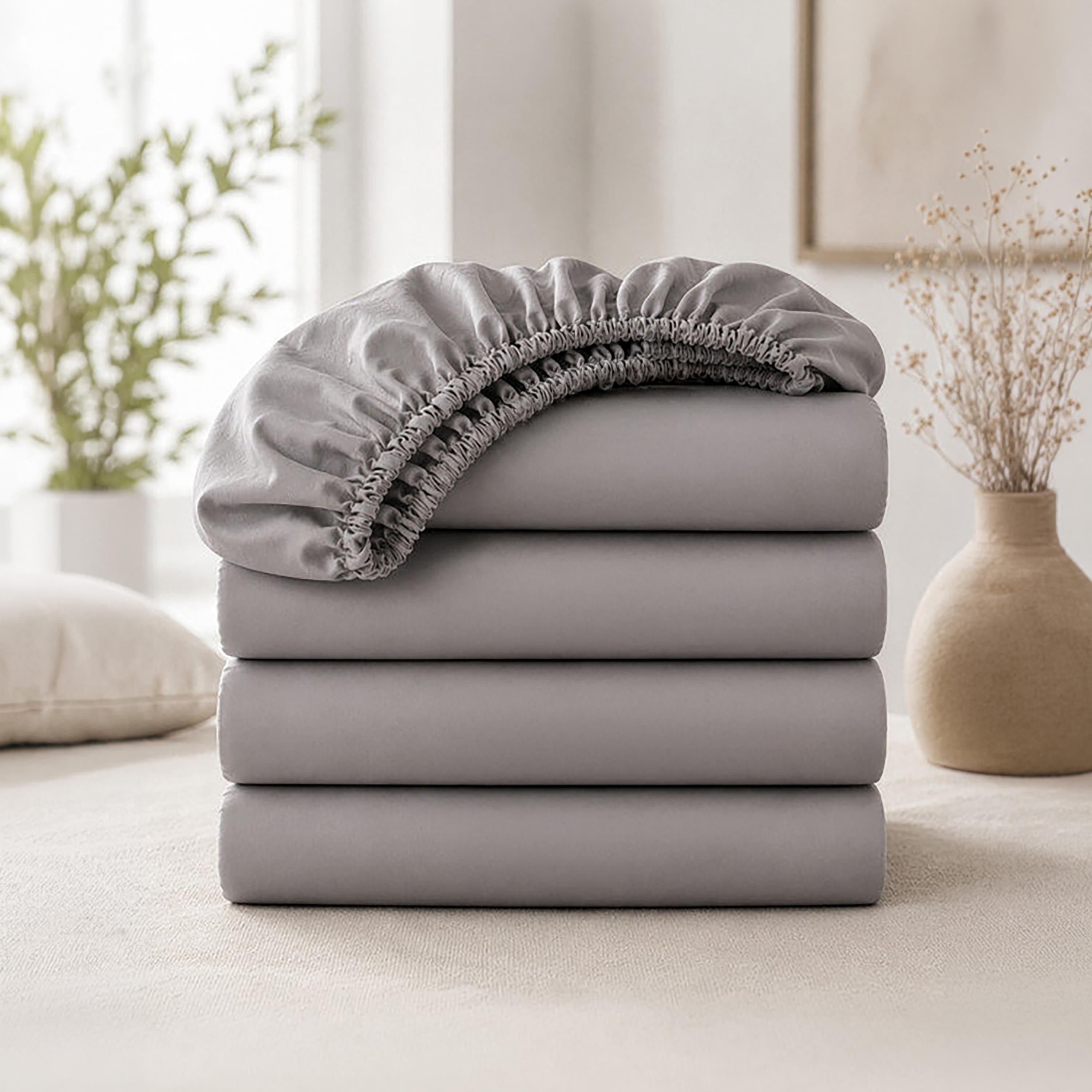 Donetella Modern Side Zippers King Fitted Sheet - 180X200Cm-household-bedding-sheetsandpillowcases-fittedsheets-image-1