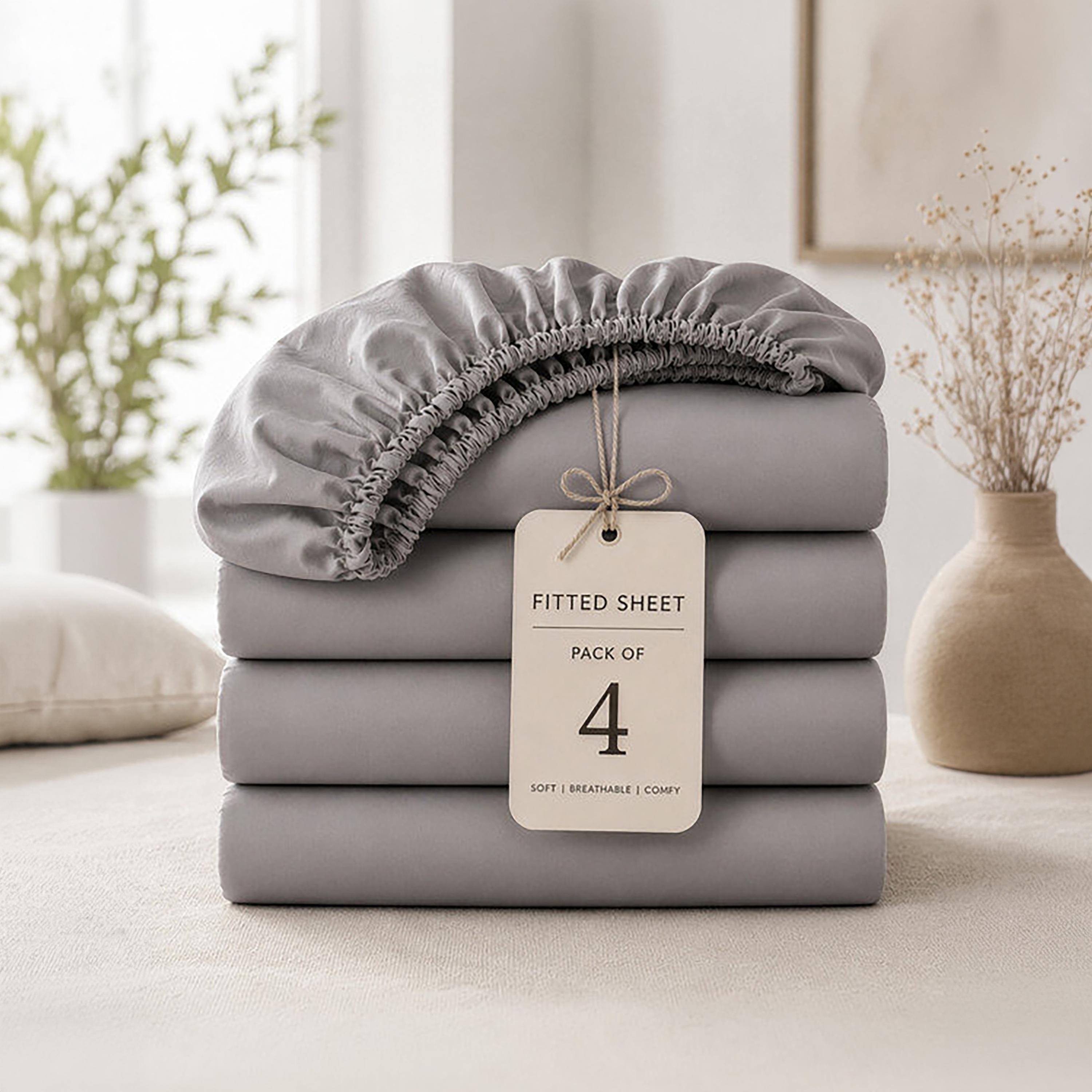 Donetella Modern Side Zippers King Fitted Sheet - 180X200Cm-household-bedding-sheetsandpillowcases-fittedsheets-image-8